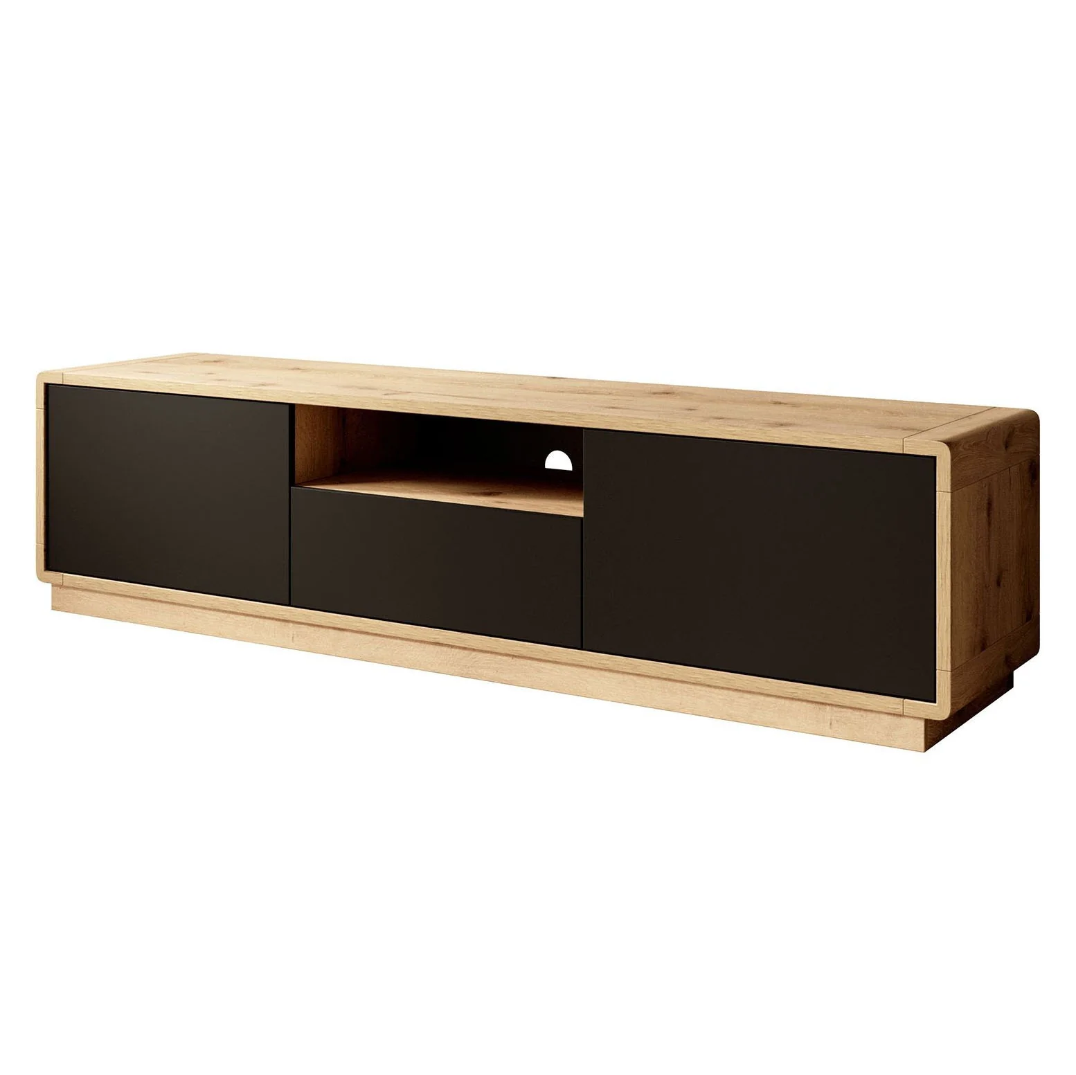 Acuna - TV-Meubel - Zwart/eiken - 180 cm - Image 6