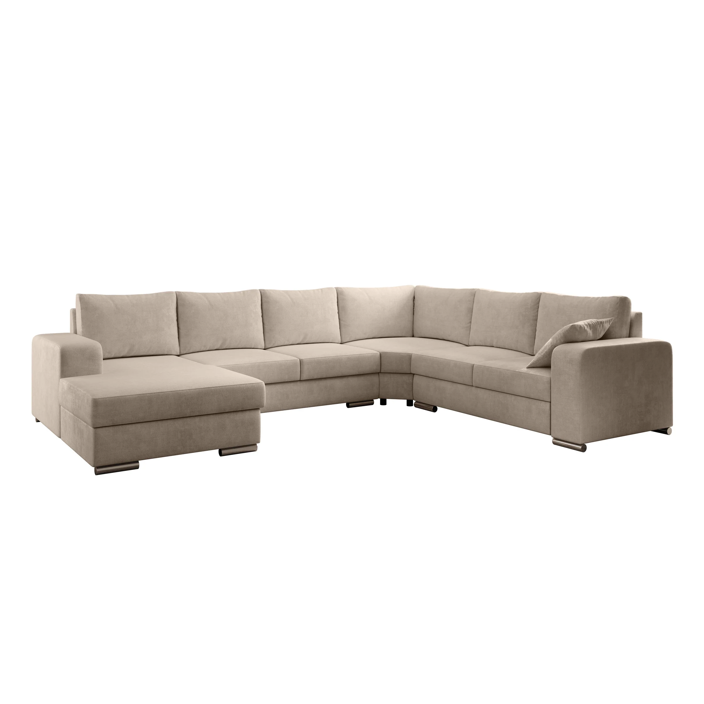 Adel - Hoekbank 5-zits met chaise longue - Velvet beige - Links - Image 6