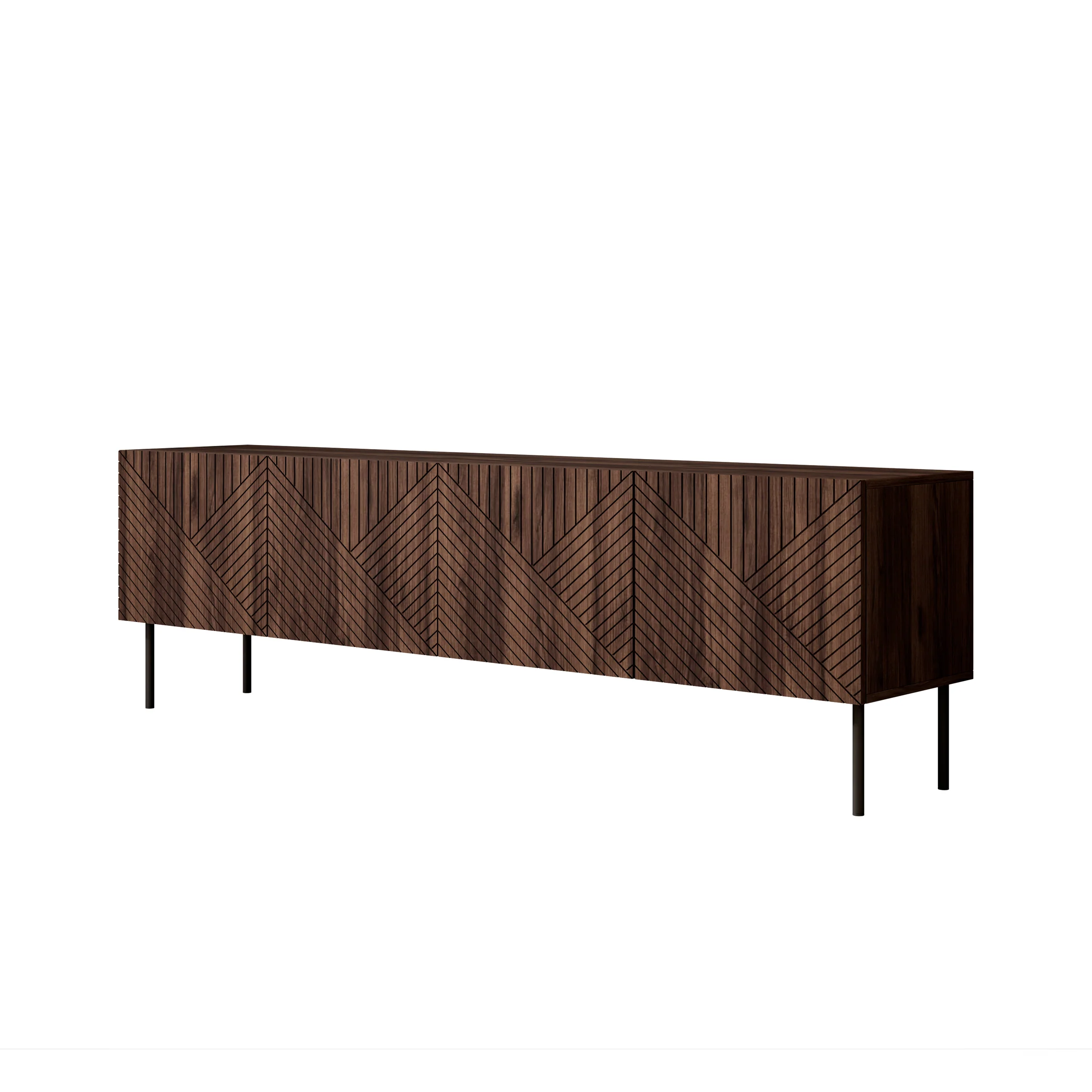 Adelaide - TV-Meubel met 4 deuren - Eiken - 190x40x58 cm - Image 6