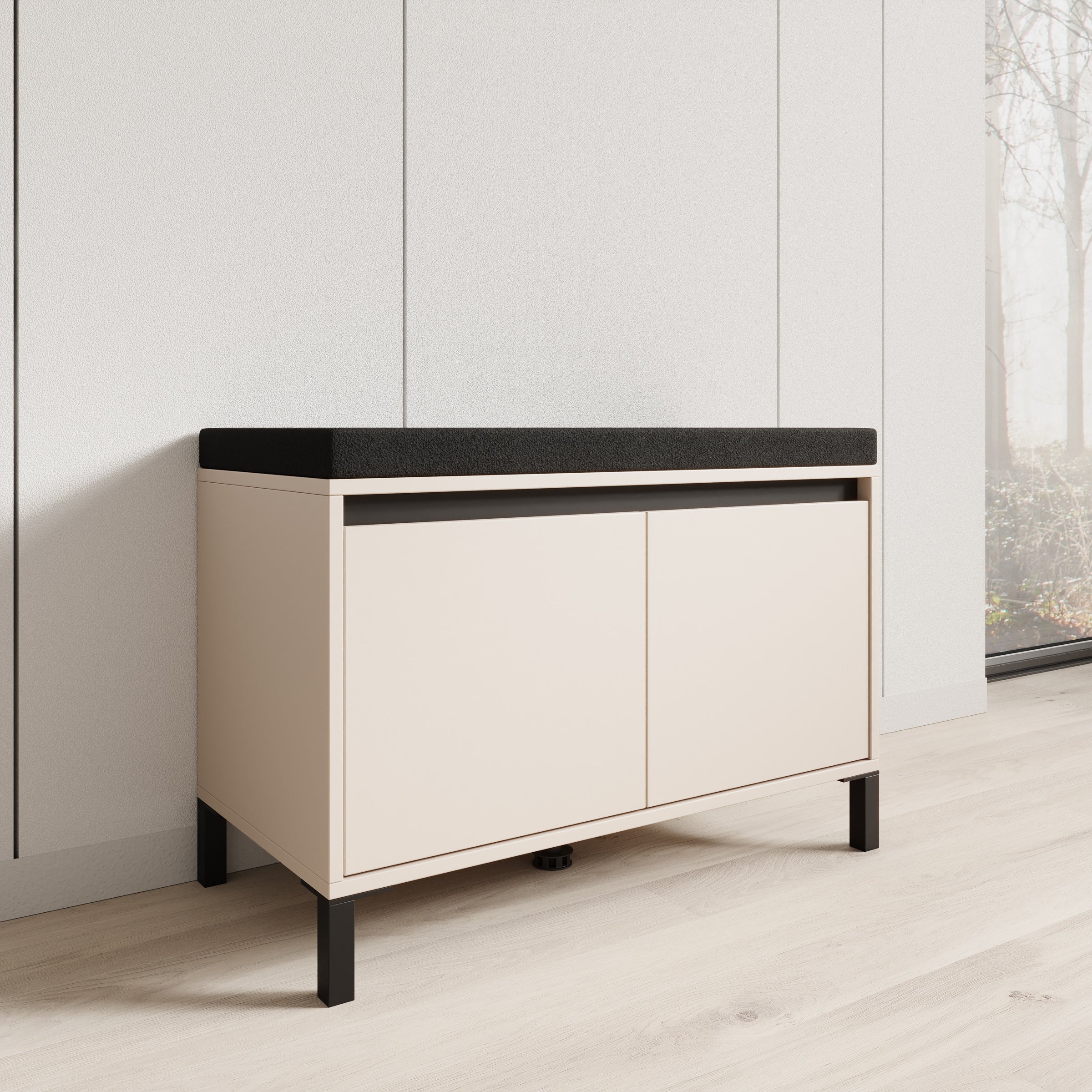 Alessa - Schoenenkast - Beige - 80x40x57 cm