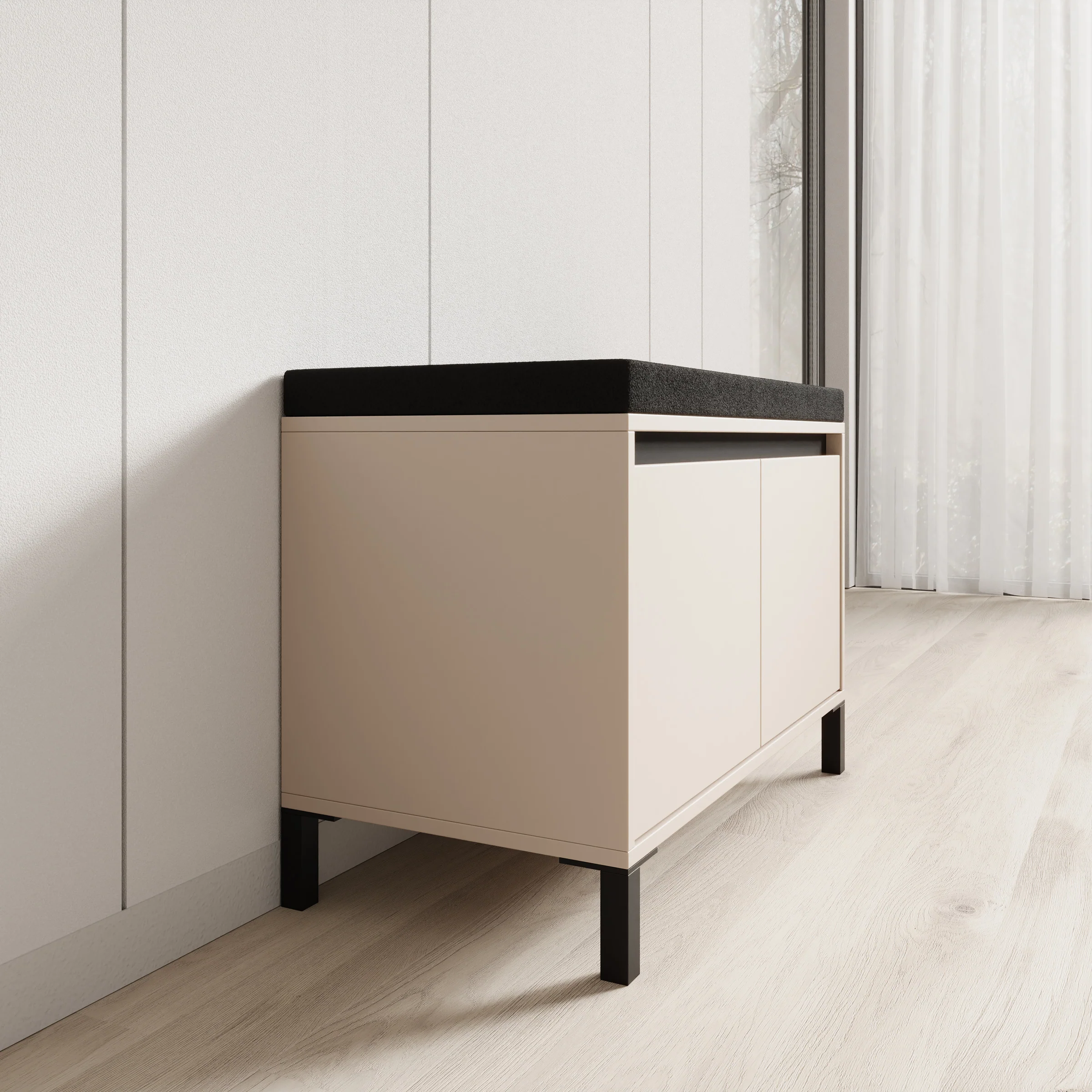 Alessa - Schoenenkast - Beige - 80x40x57 cm - Image 4