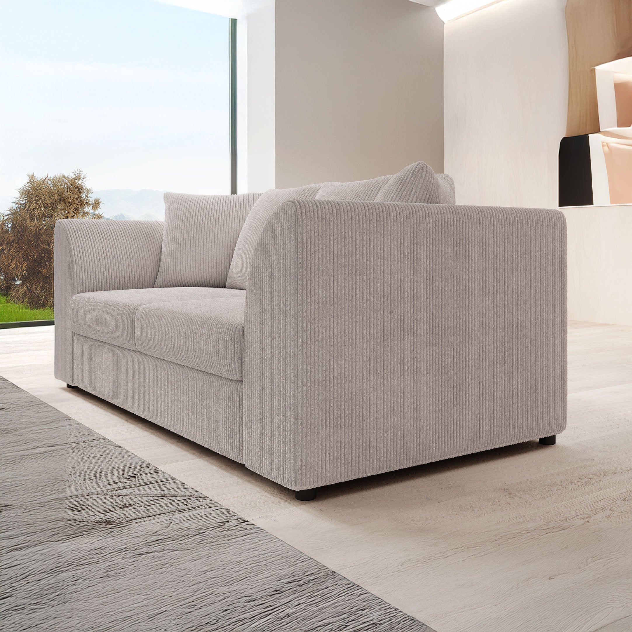 Alfort - 3-zitsbank - Ribstof beige - Image 3