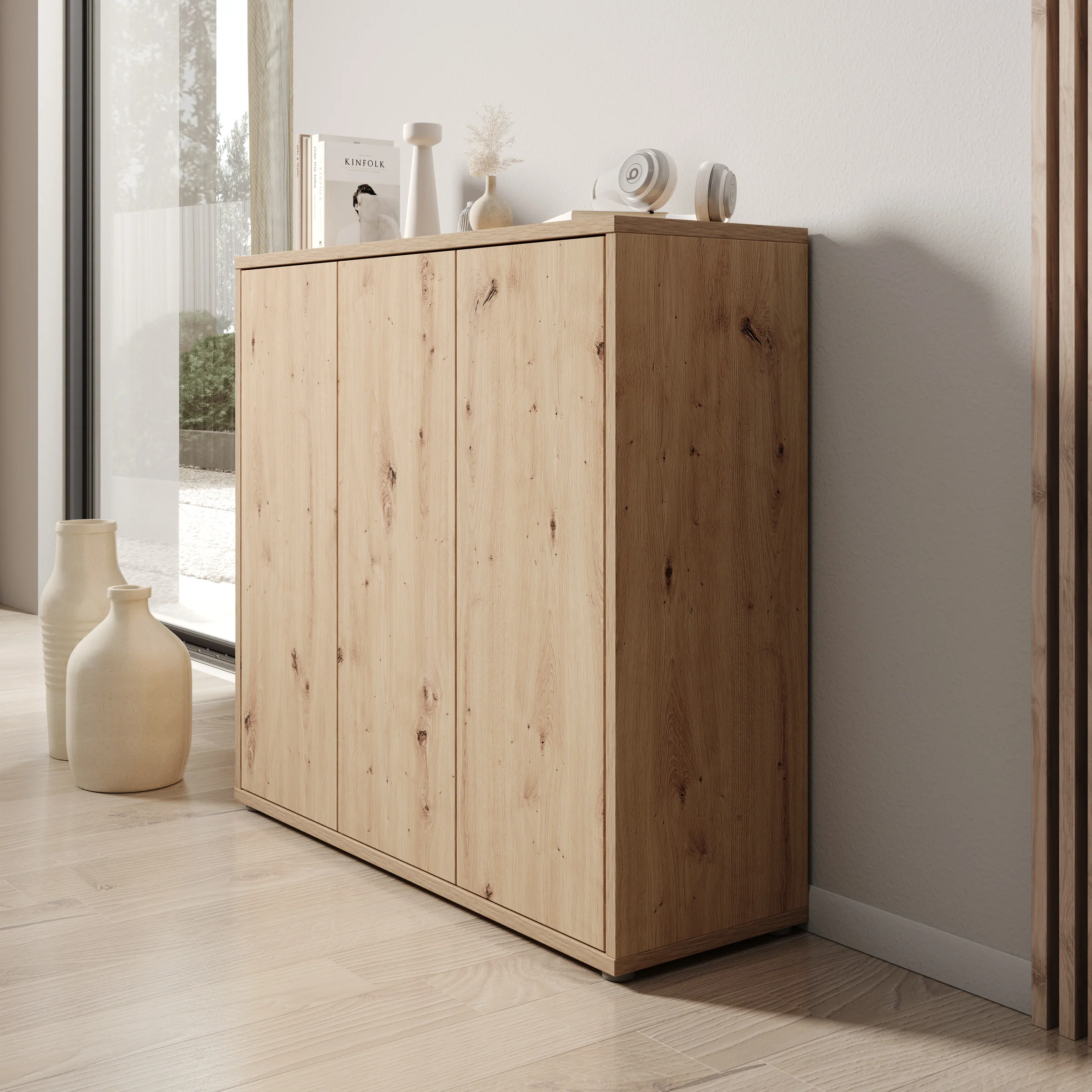 Amber 2 - Schoenenkast - Eiken - 109x35x99 cm - Image 4