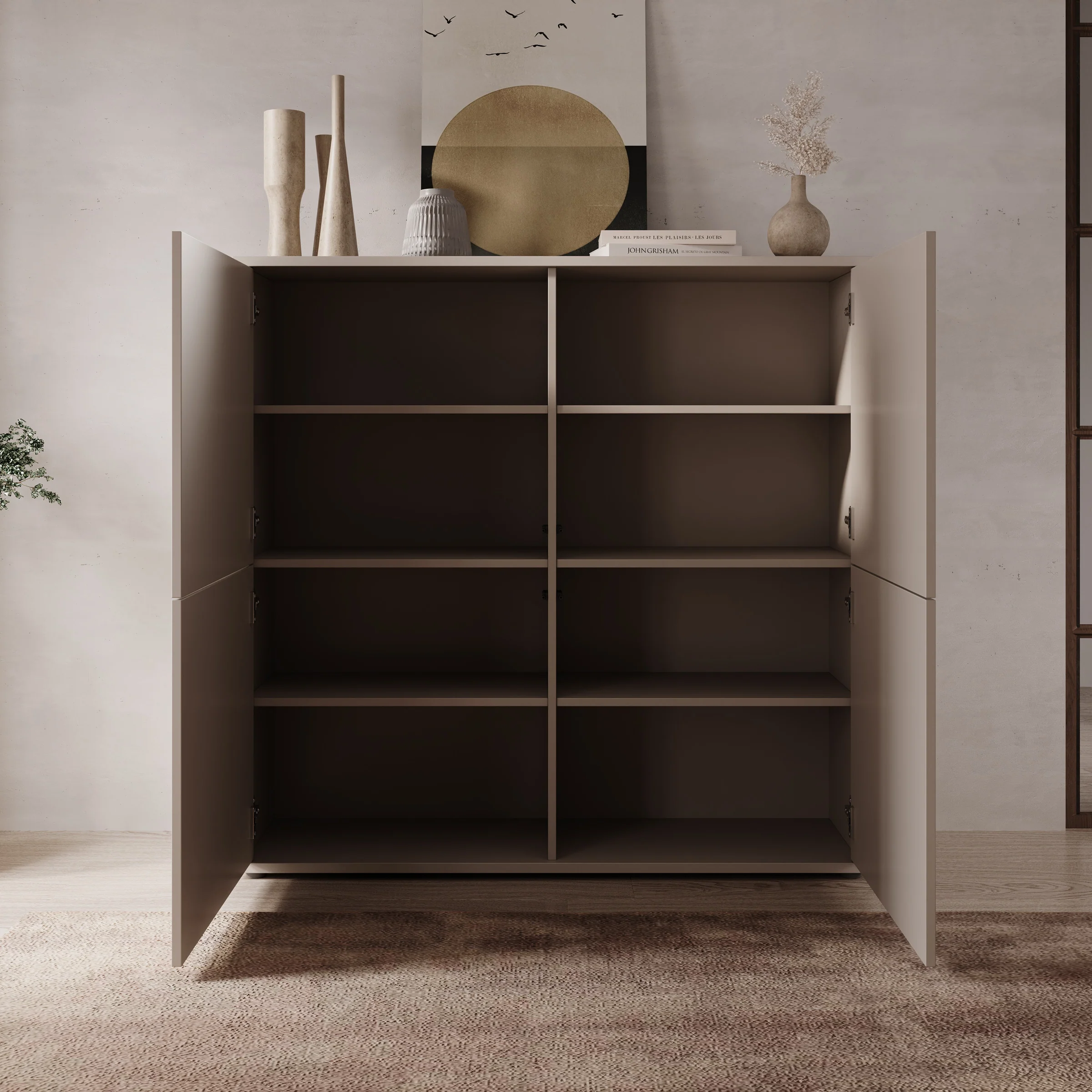 Amber - Dressoir - Beige - 125x35x122 cm - Image 2