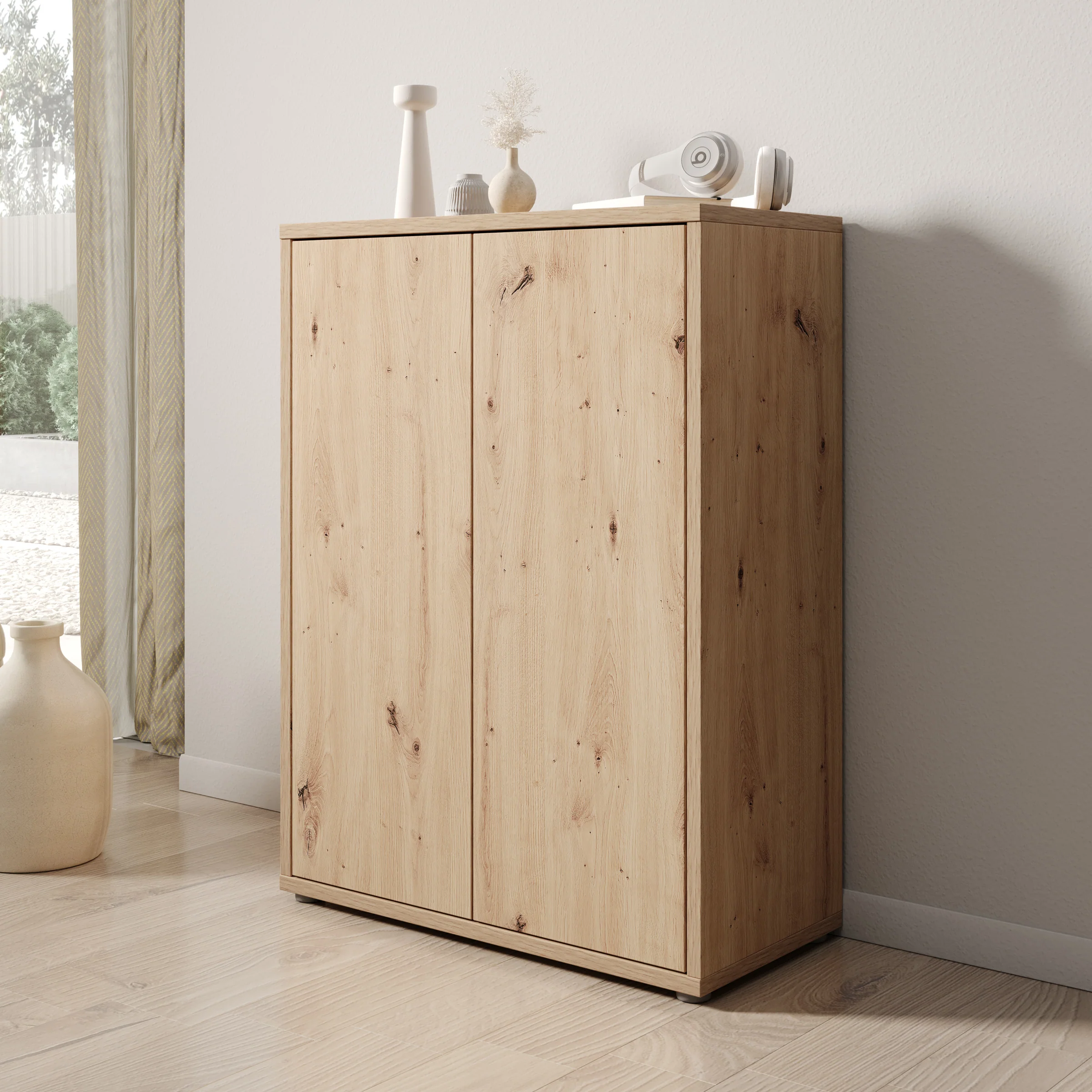 Amber - Schoenenkast - Eiken - 75x35x99 cm