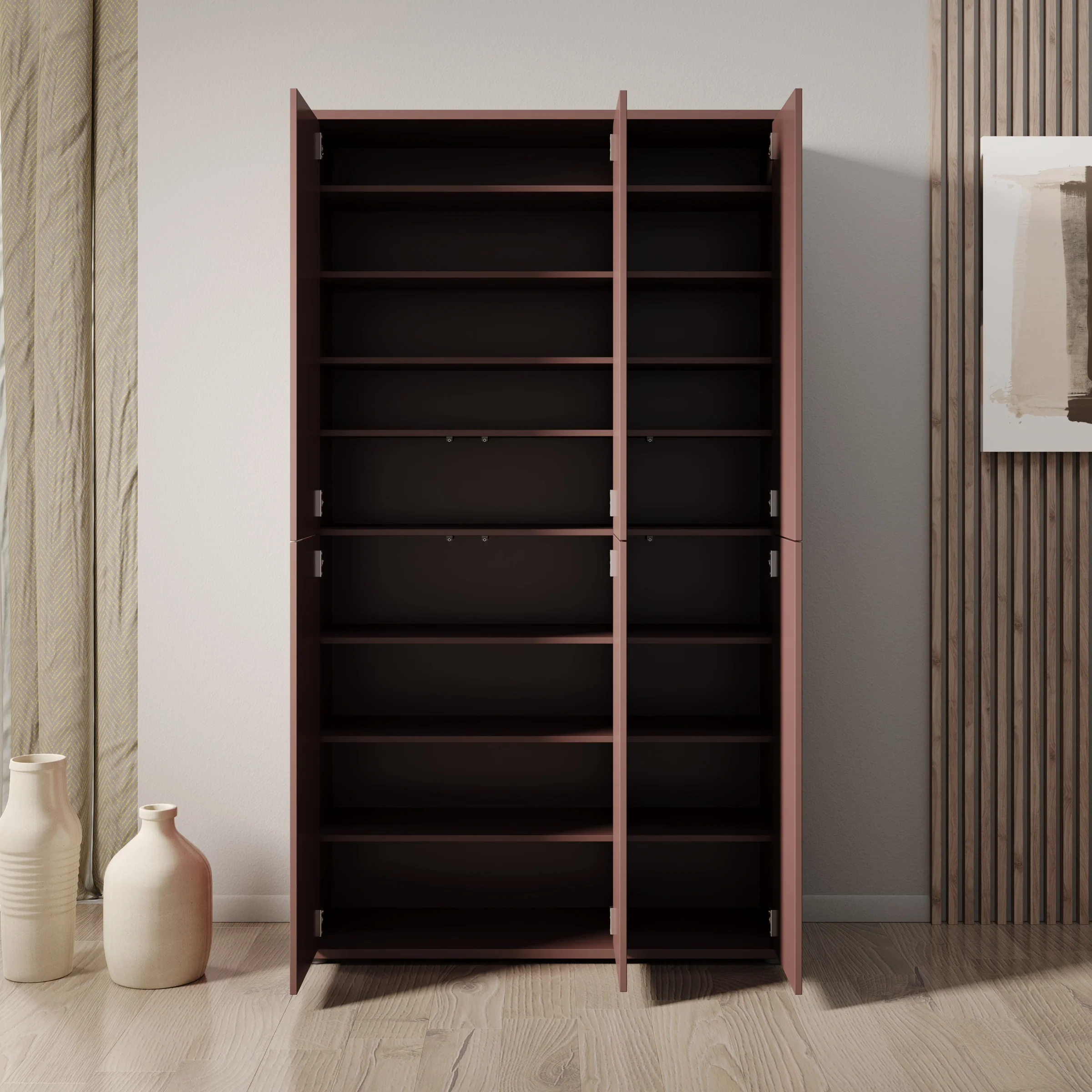 Amber - Schoenenkast - Terracotta - 109x35x192 cm - Image 2