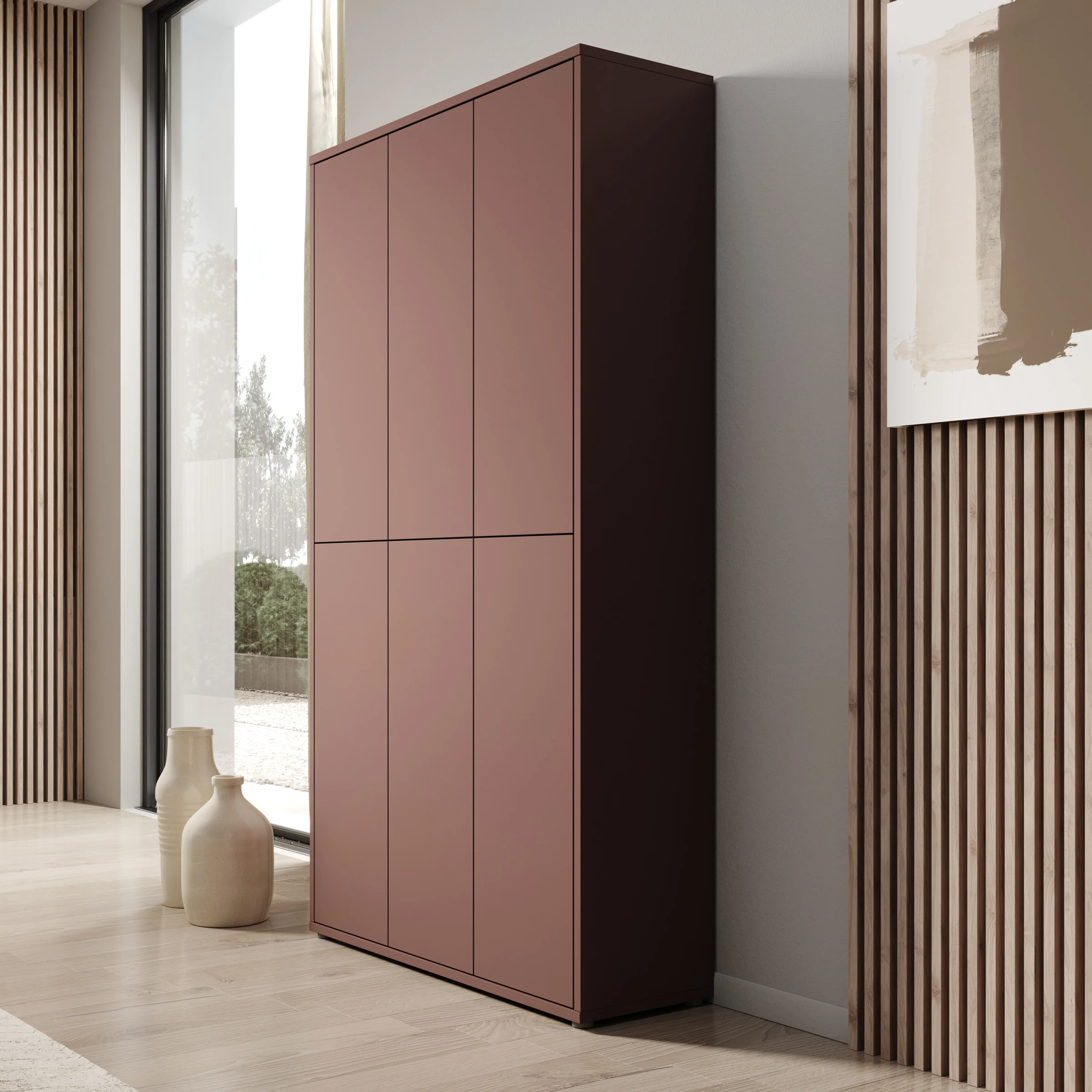 Amber - Schoenenkast - Terracotta - 109x35x192 cm - Image 4