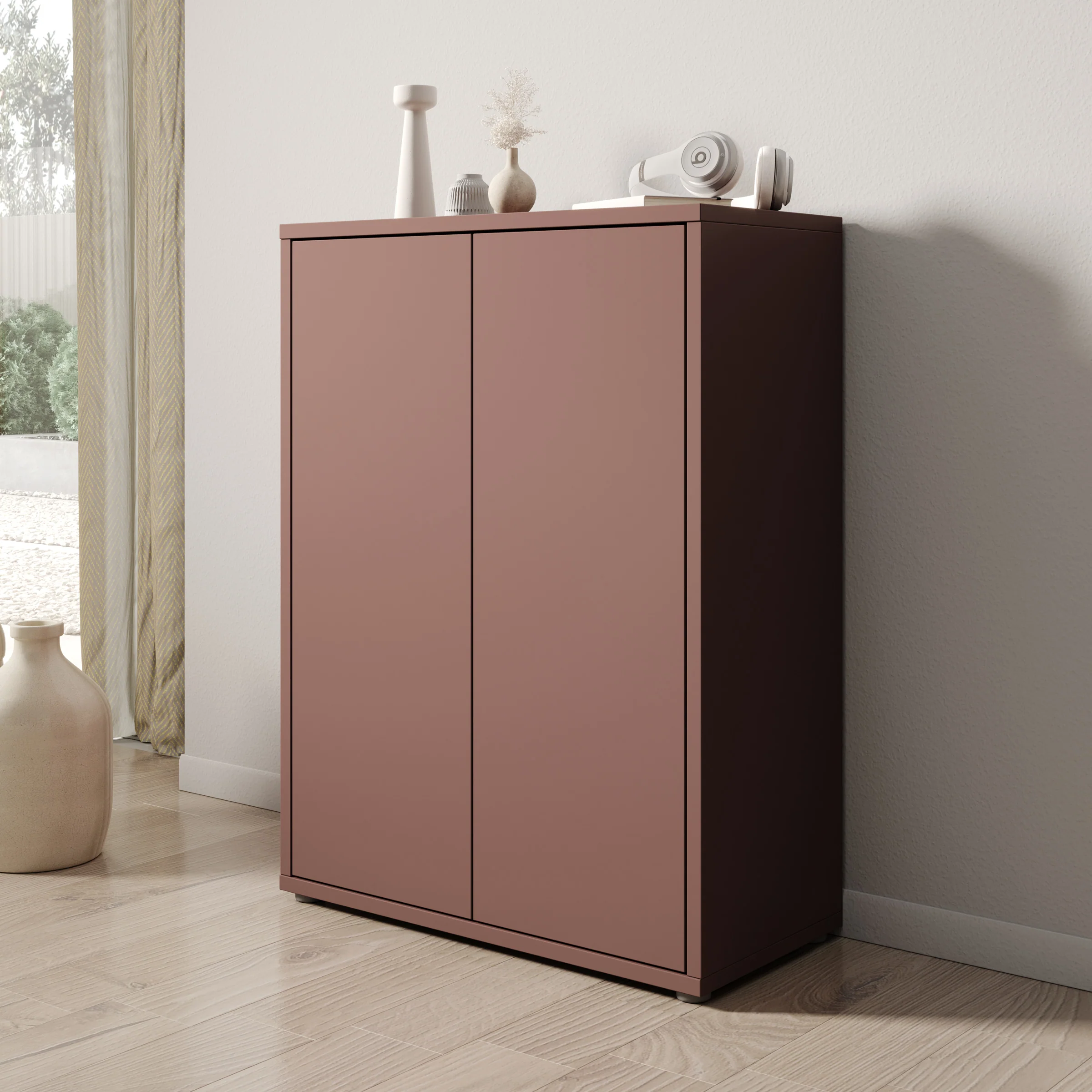 Amber - Schoenenkast - Terracotta - 75x35x99 cm