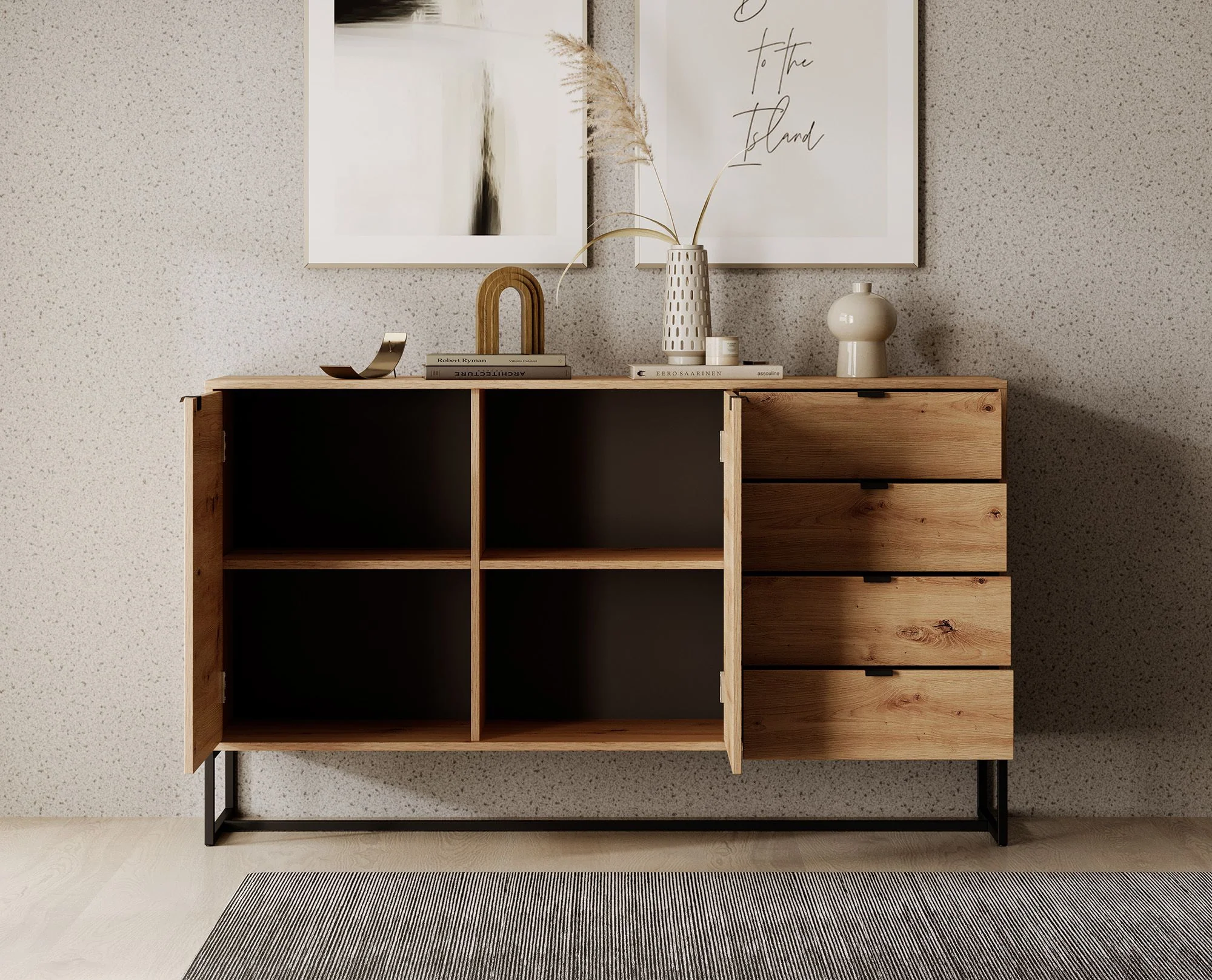 Amore - Dressoir - Eiken - 153x39x89 cm - Image 3