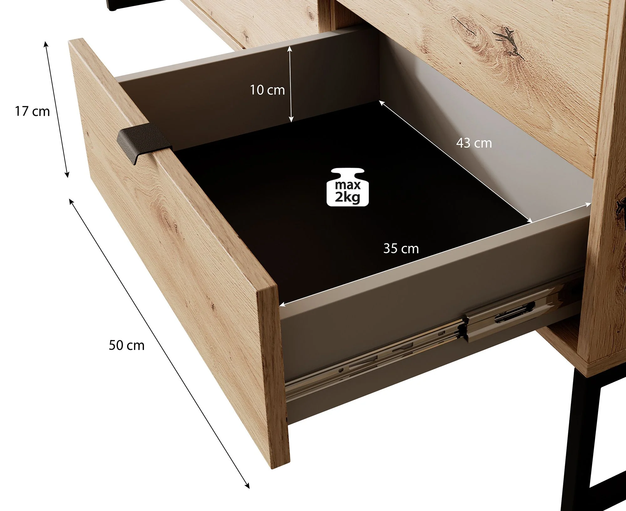 Amore - Dressoir - Eiken - 153x39x89 cm - Image 6