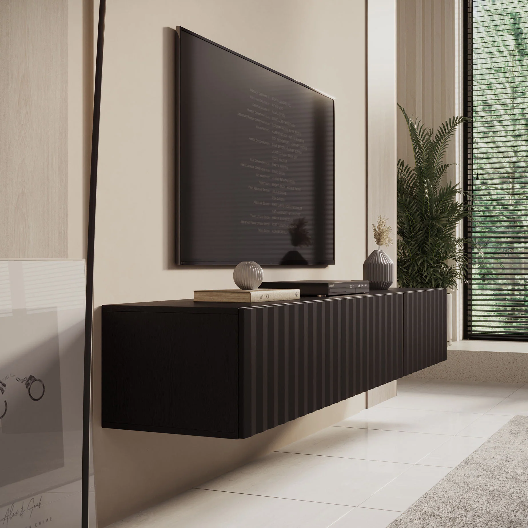 Angelina - TV-Meubel - Zwart - 192 cm - Image 4