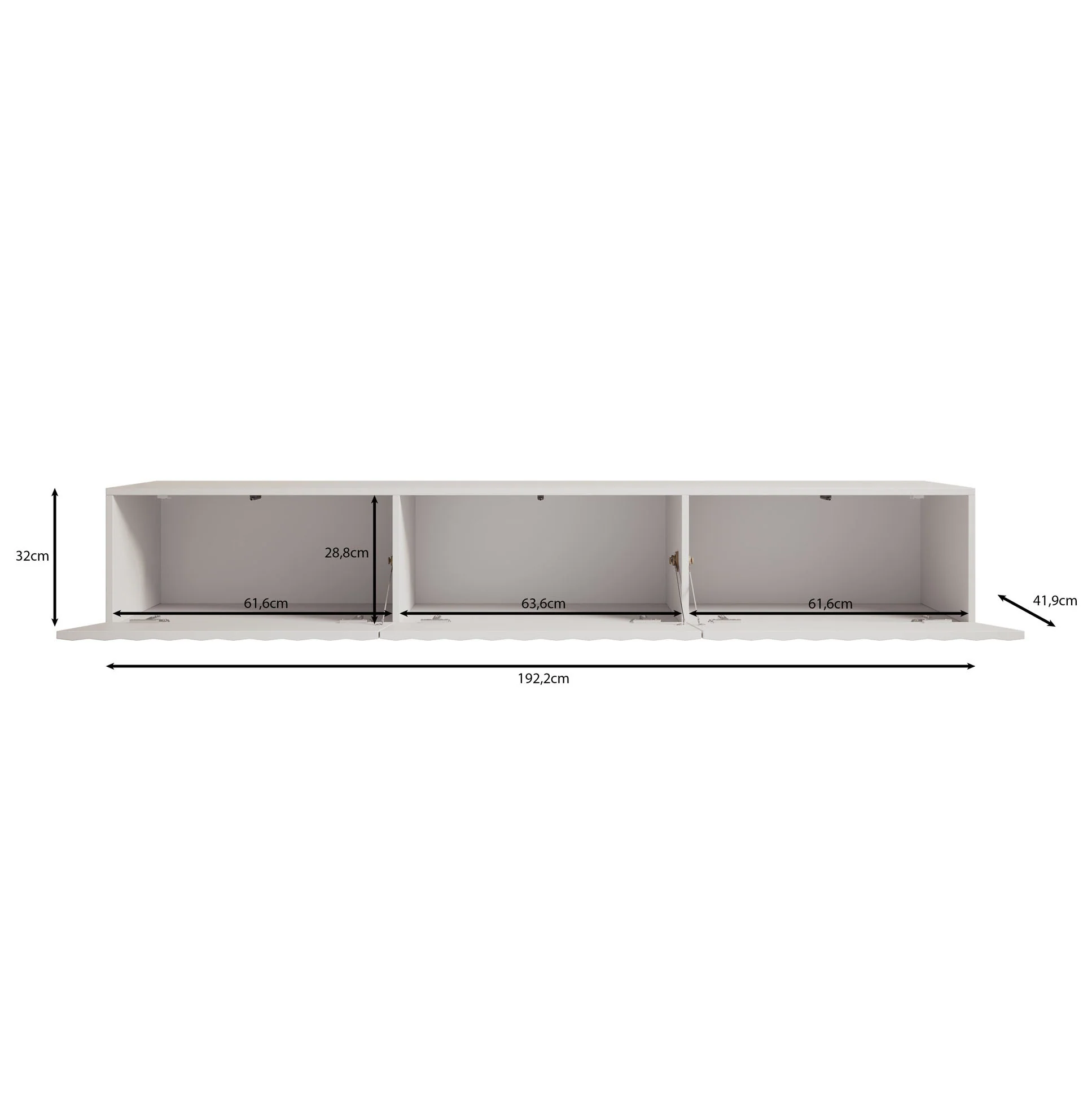 Angelina - TV-Meubel - Zwart - 192 cm - Image 5