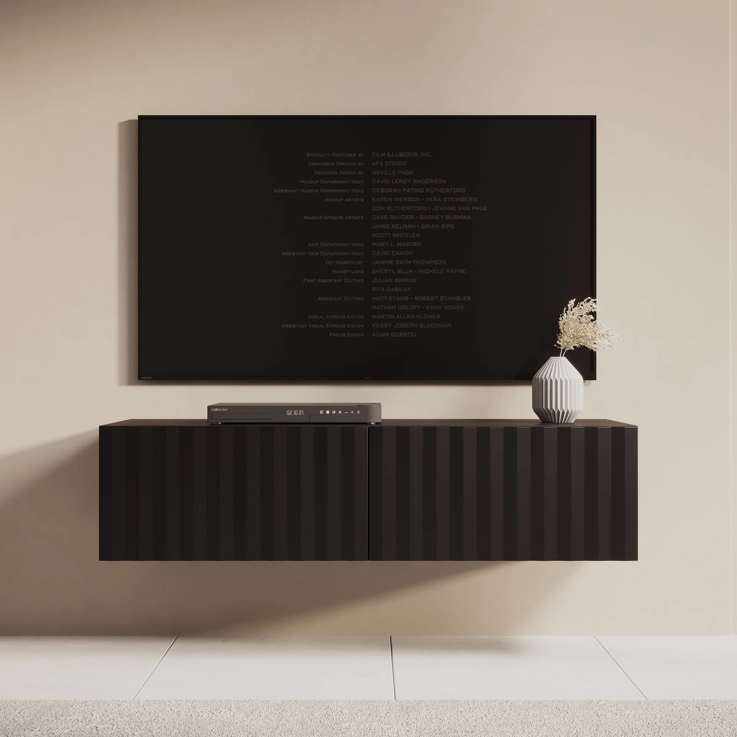 Angelina - TV-Meubel - Zwart - 128 cm - Image 3