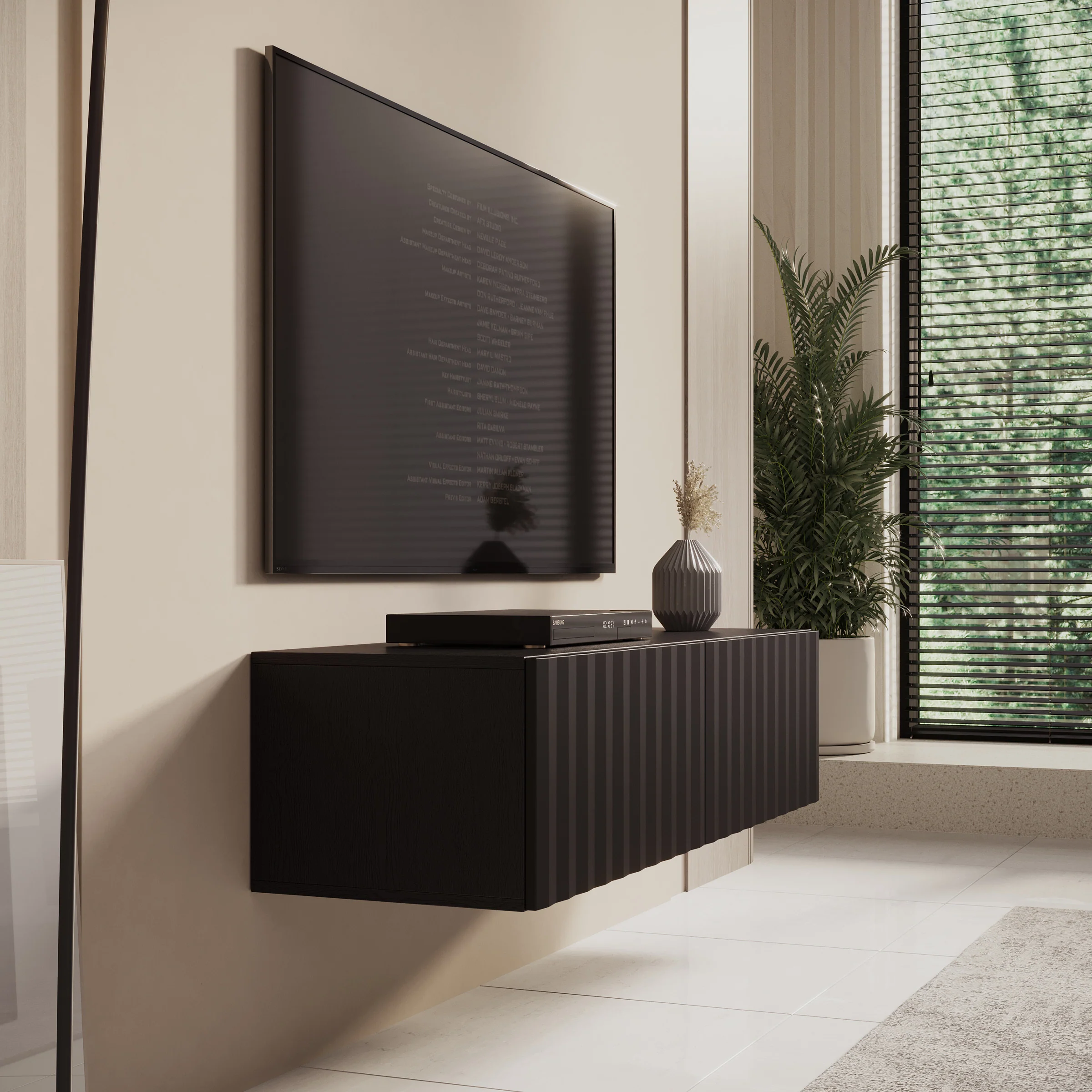 Angelina - TV-Meubel - Zwart - 128 cm - Image 4