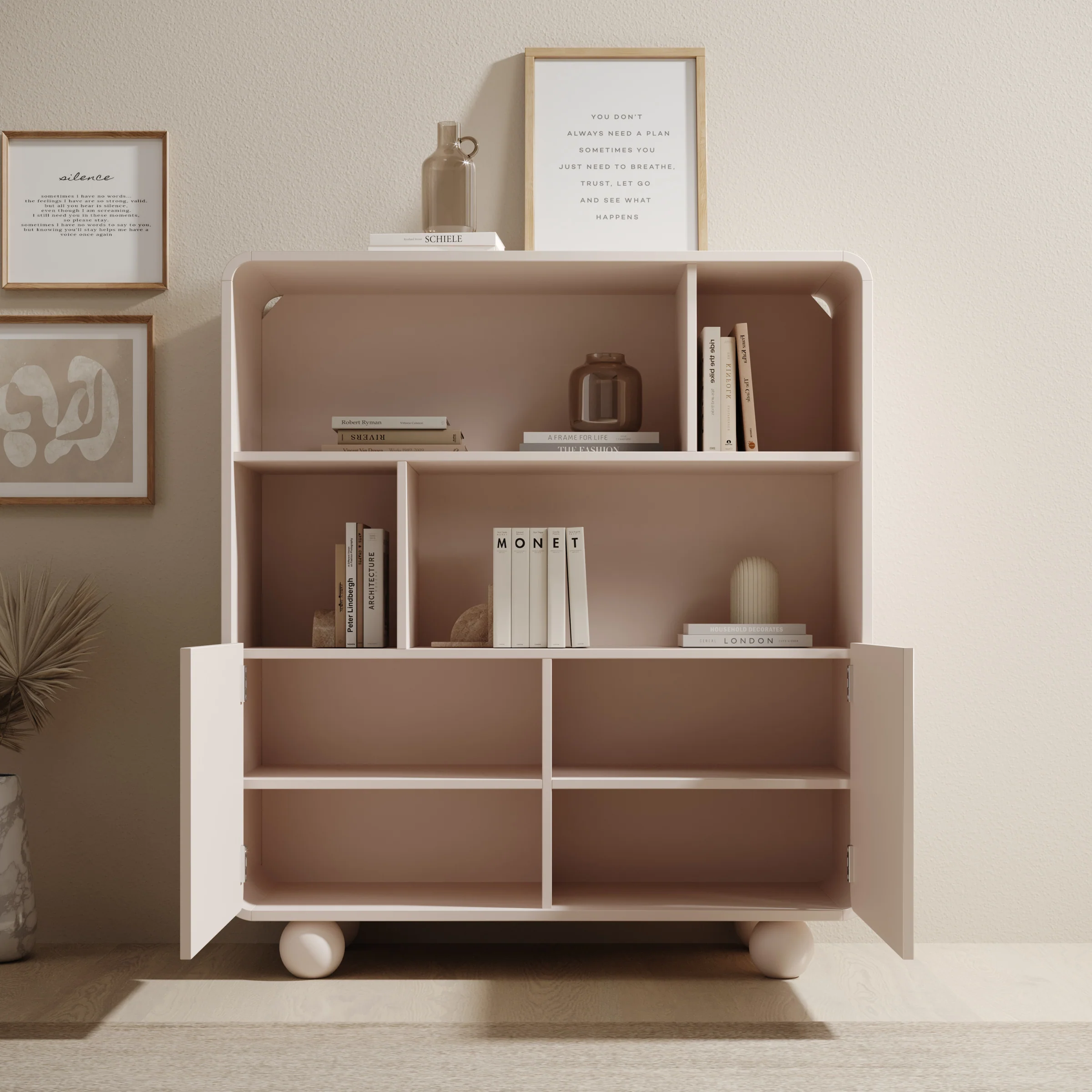 Anobo - Boekenkast - Beige - 108x39x121 cm - Image 2