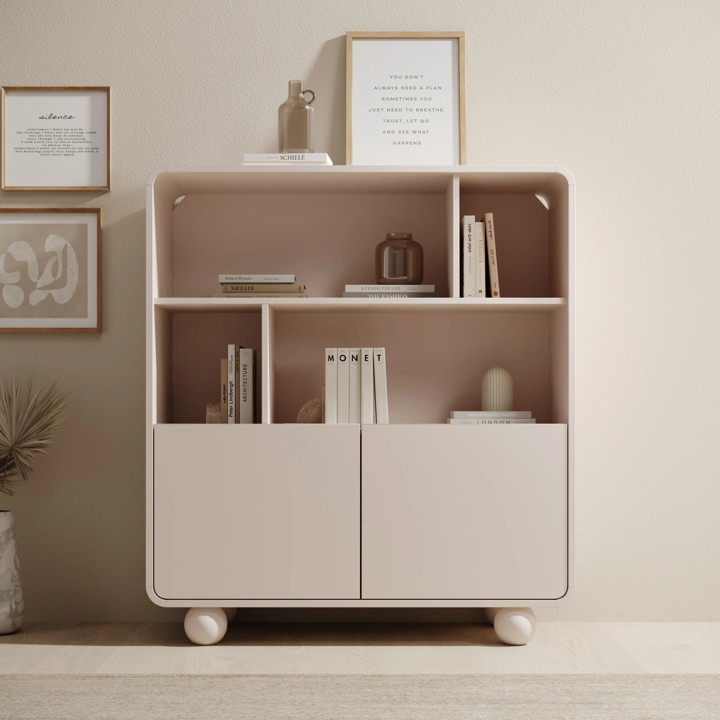 Anobo - Boekenkast - Beige - 108x39x121 cm - Image 3