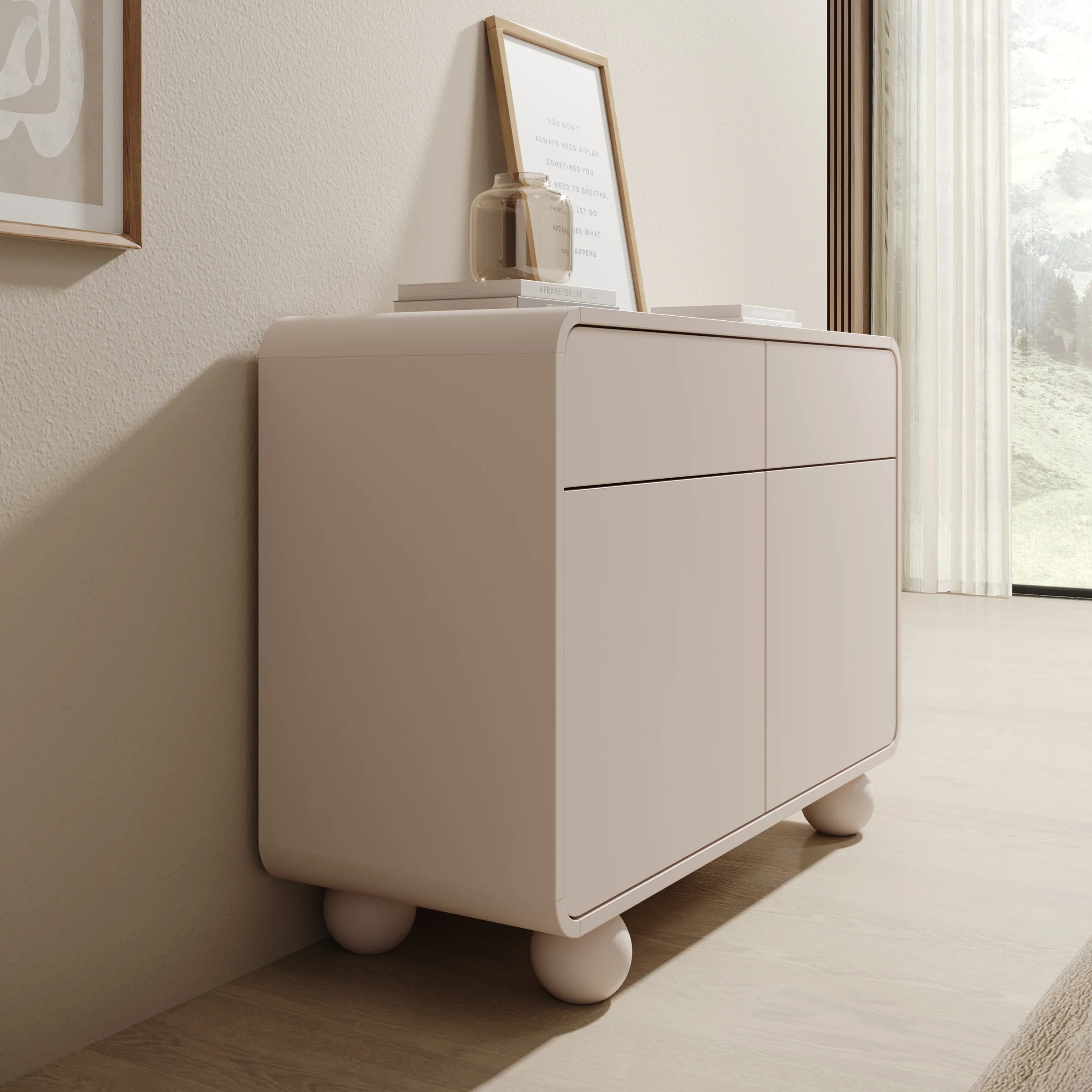 Anobo - Dressoir - Beige - 108x39x75 cm - Image 4