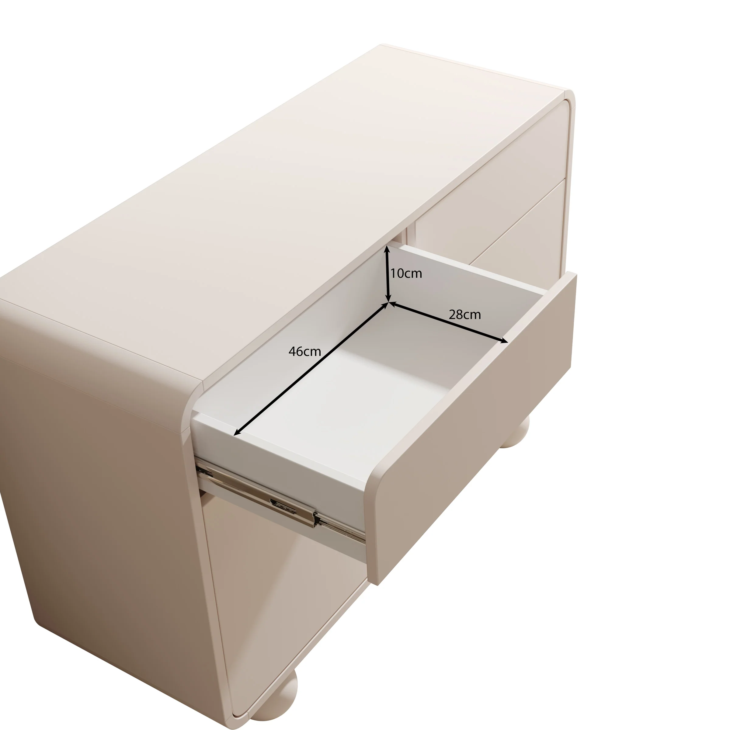 Anobo - Dressoir - Beige - 108x39x75 cm - Image 7