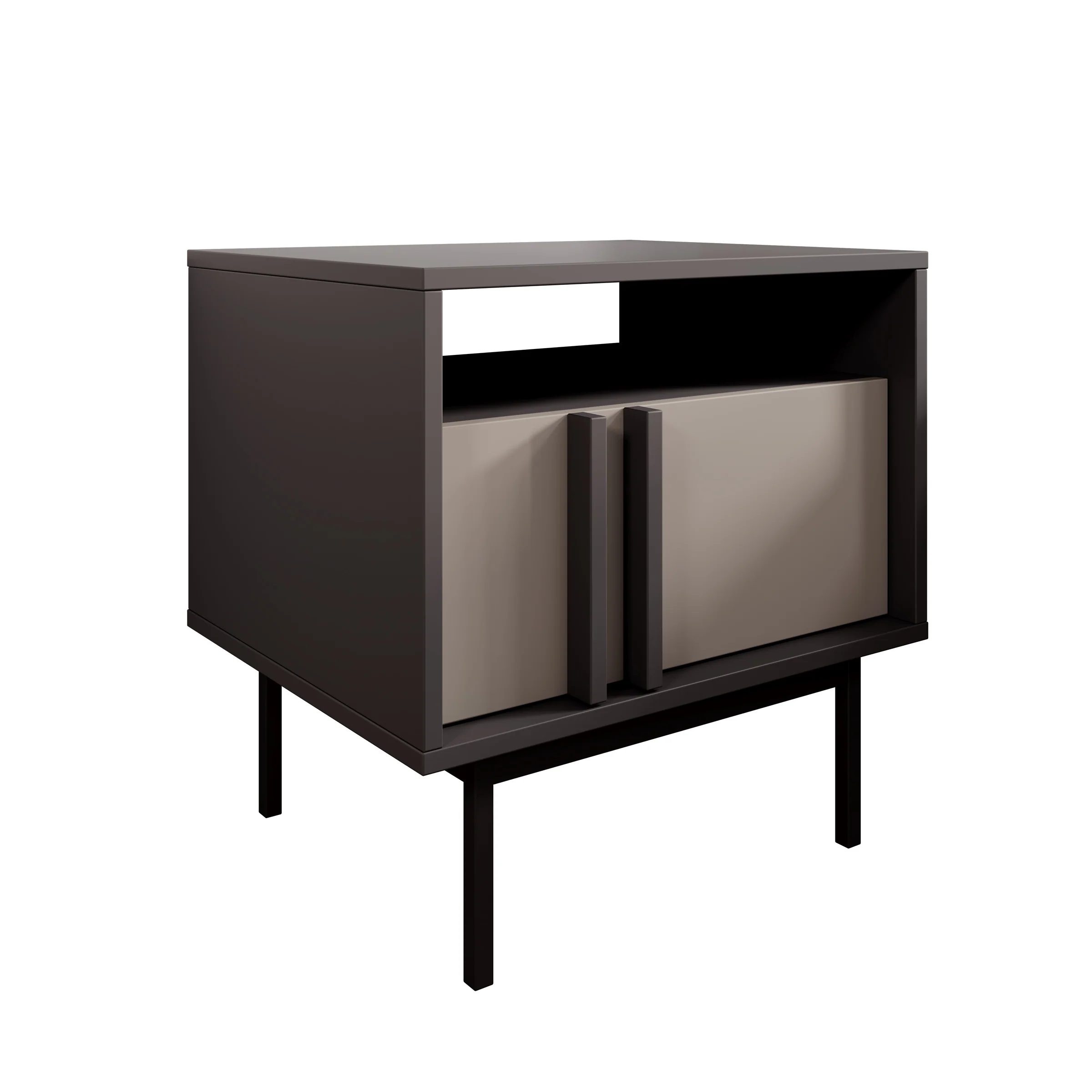 Antigo - Nachtkastje - Beige/Antraciet - 53x43x53 cm - Image 7