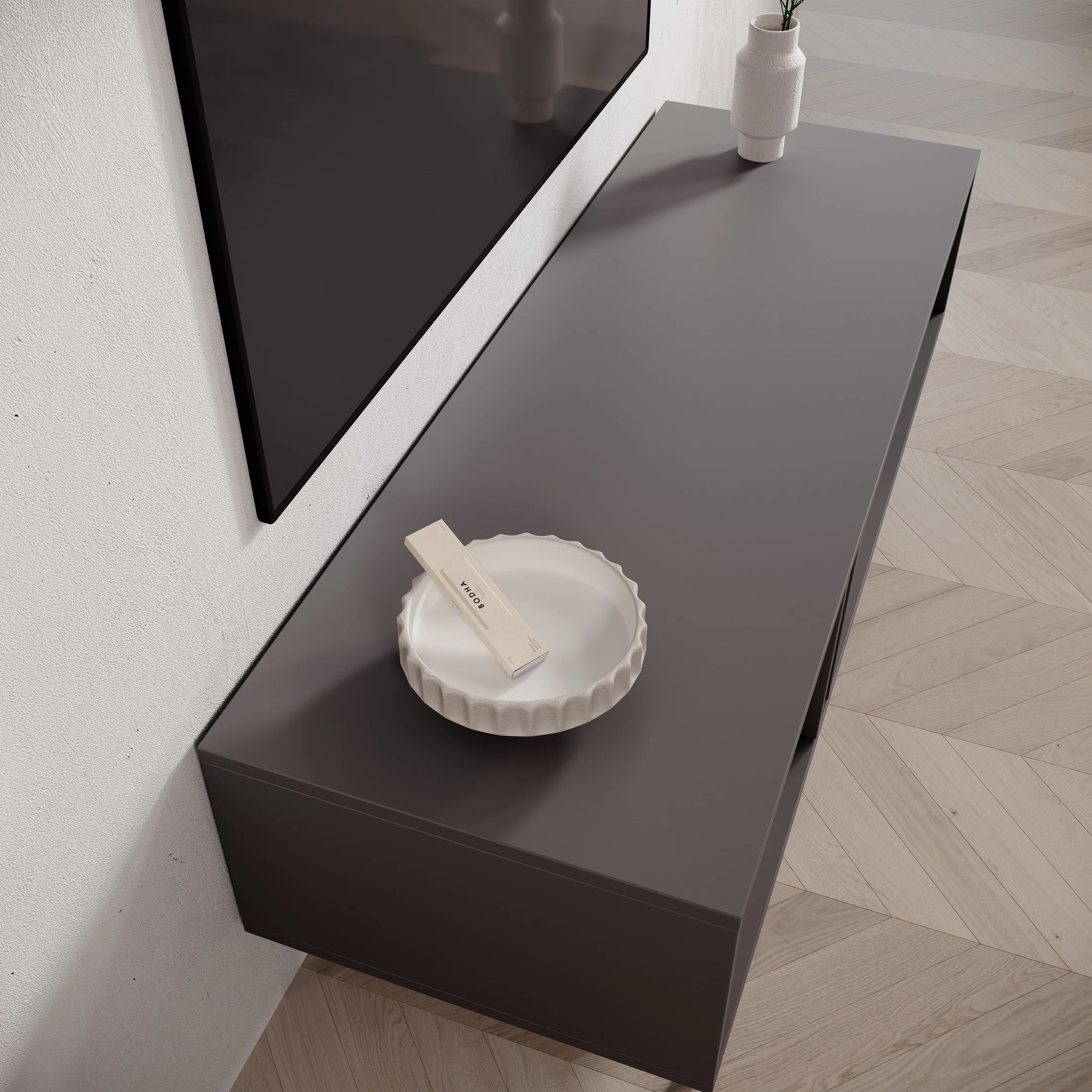Antigo - TV-Meubel - Beige/Antraciet - 123x43x43 cm - Image 5