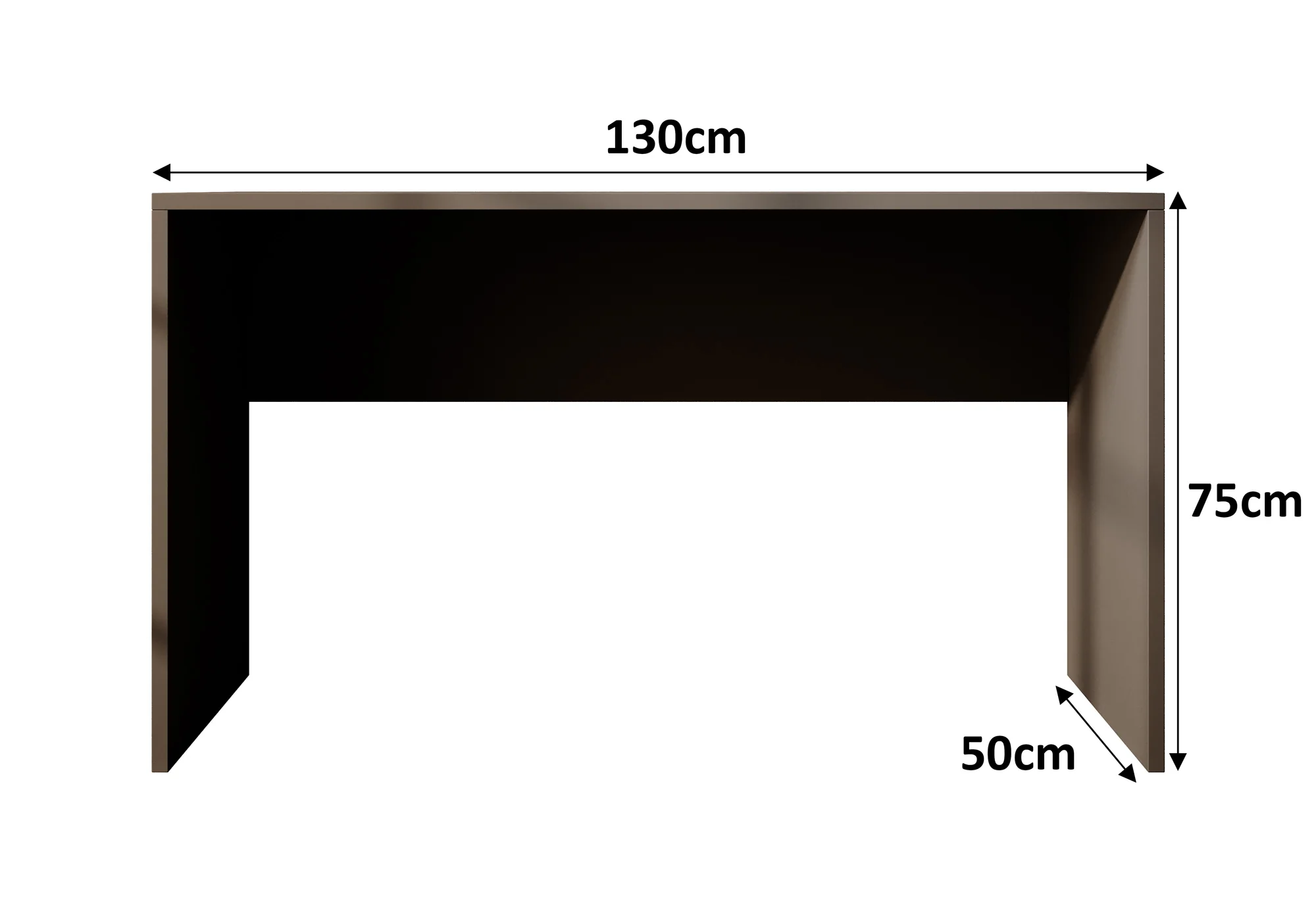 Apoda 2 - Bureau - Zwart - 130x50 cm - Image 4