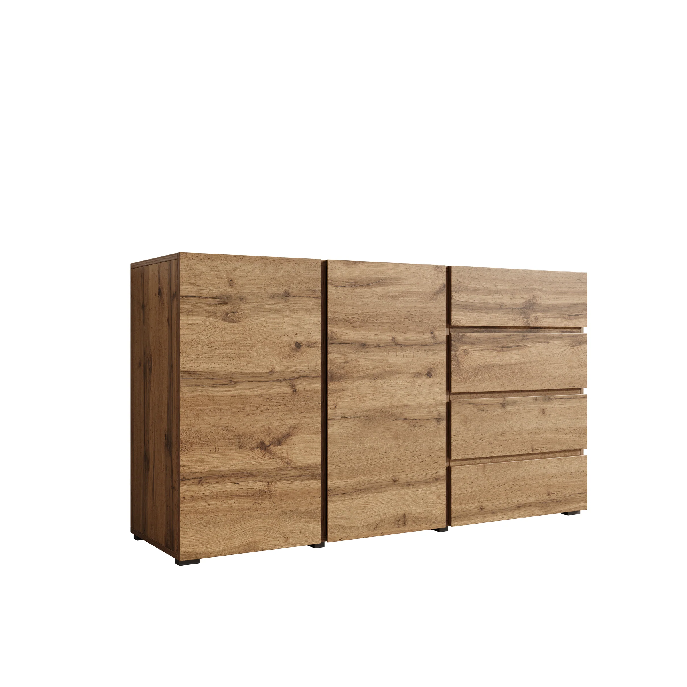 Aroji - Dressoir - Eikenpatroon - 138x40x78 cm - Image 8