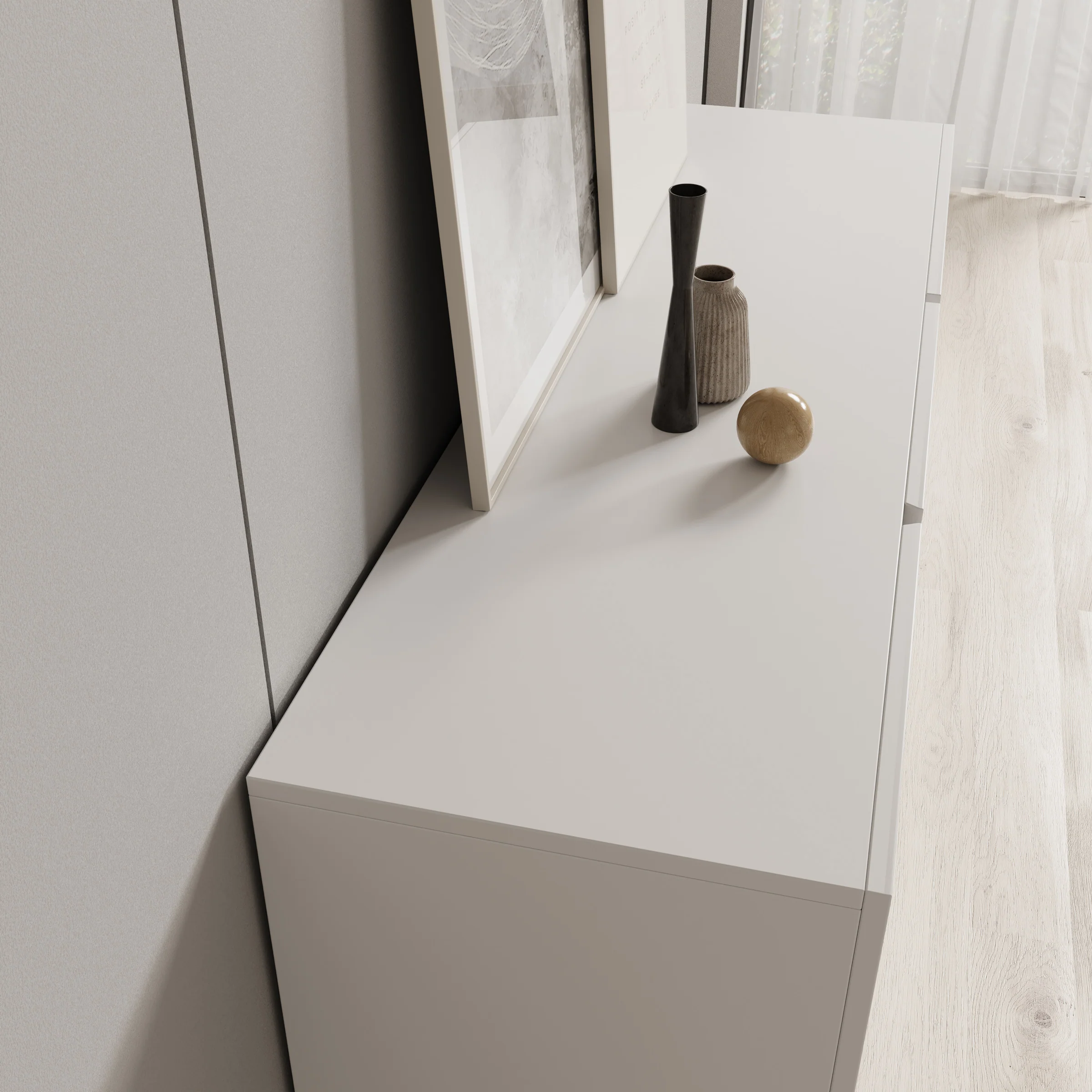 Aroji - Dressoir - Wit - 138x40x78 cm - Image 5