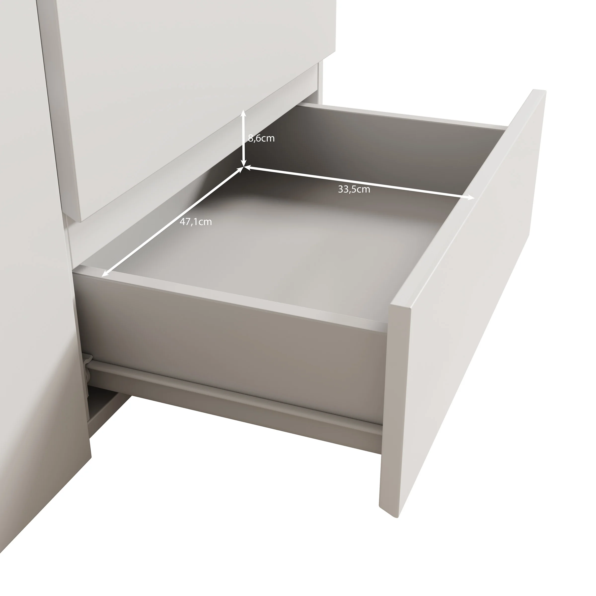 Aroji - Dressoir - Wit - 138x40x78 cm - Image 7