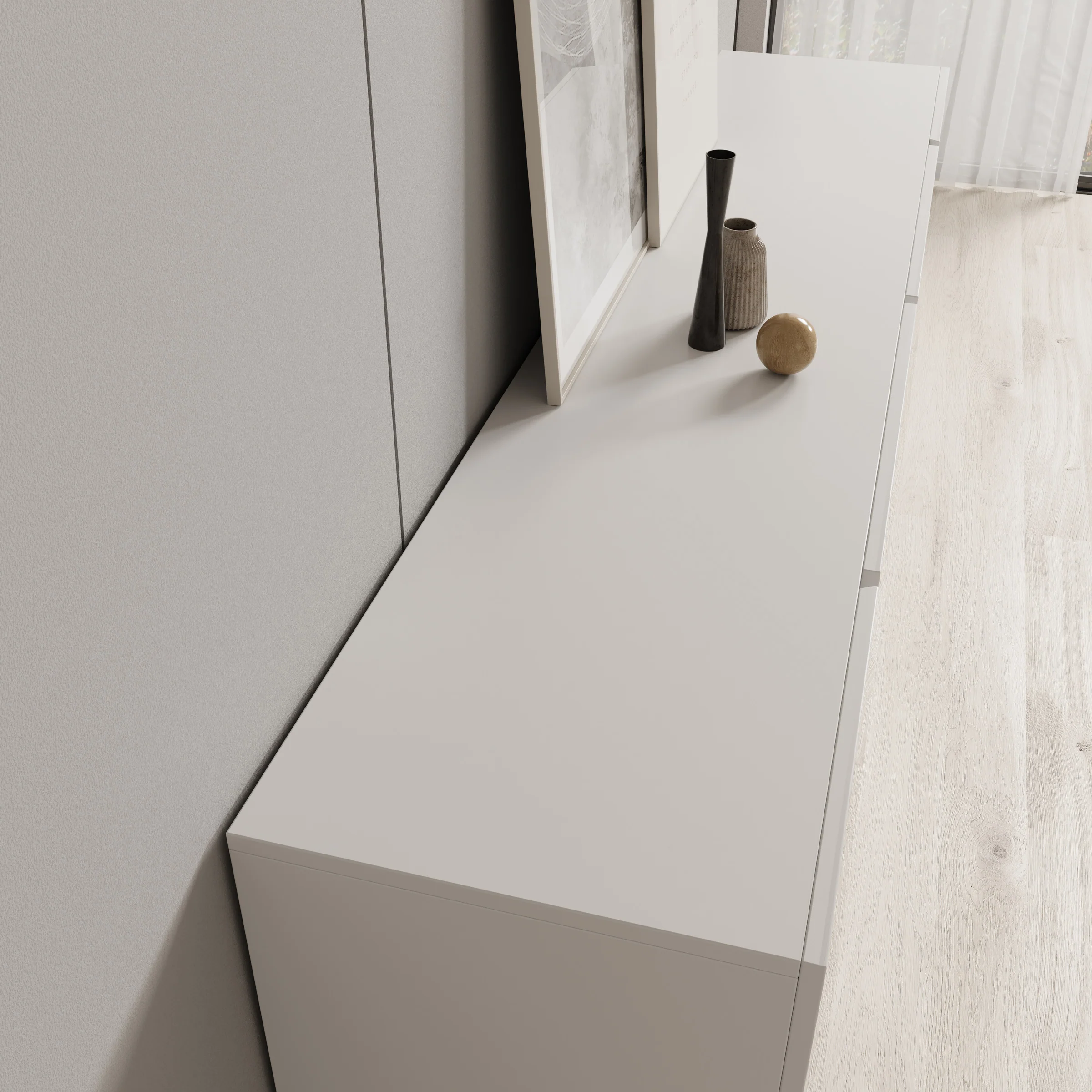 Aroji - Dressoir - Wit - 195x40x78 cm - Image 5