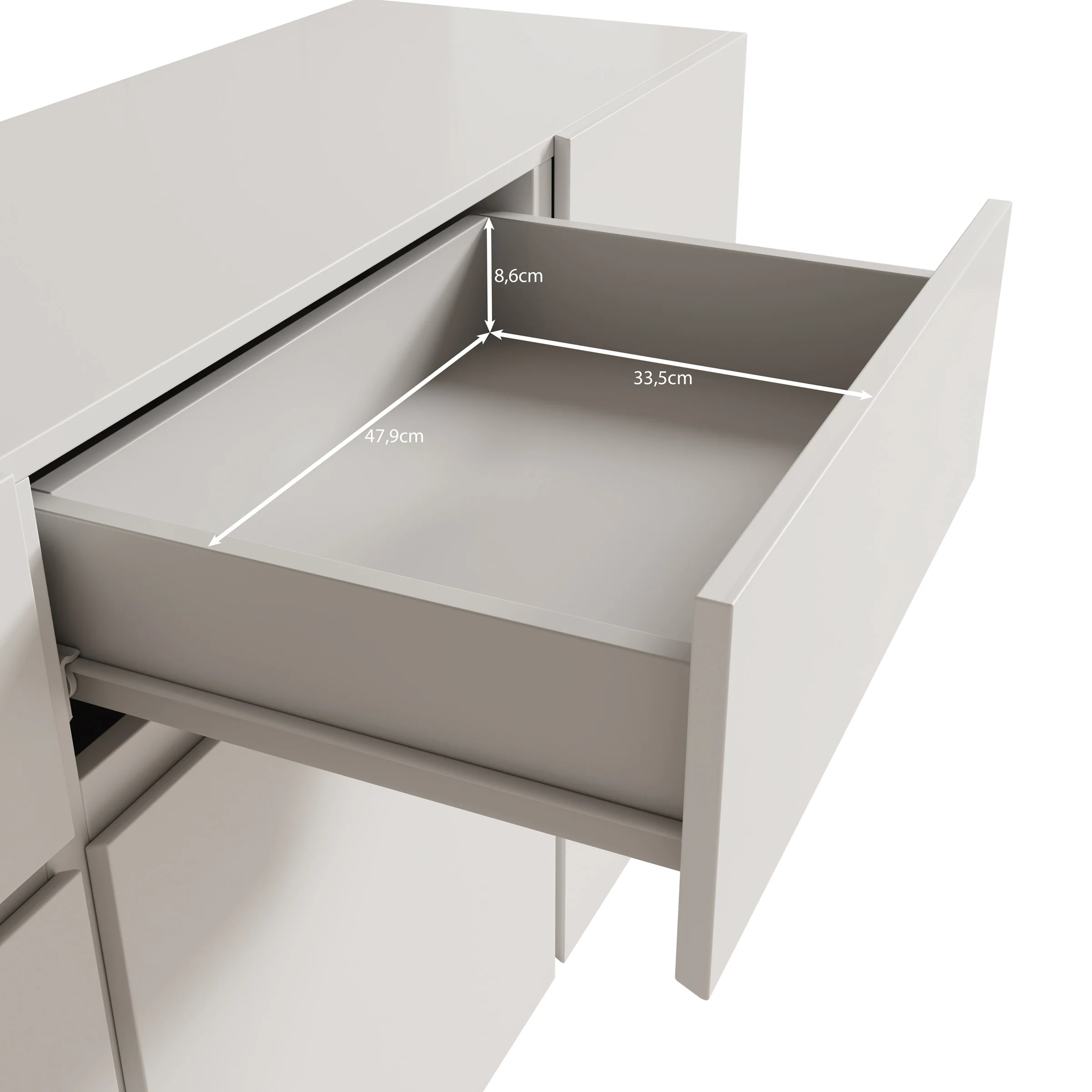 Aroji - Dressoir - Wit - 195x40x78 cm - Image 7