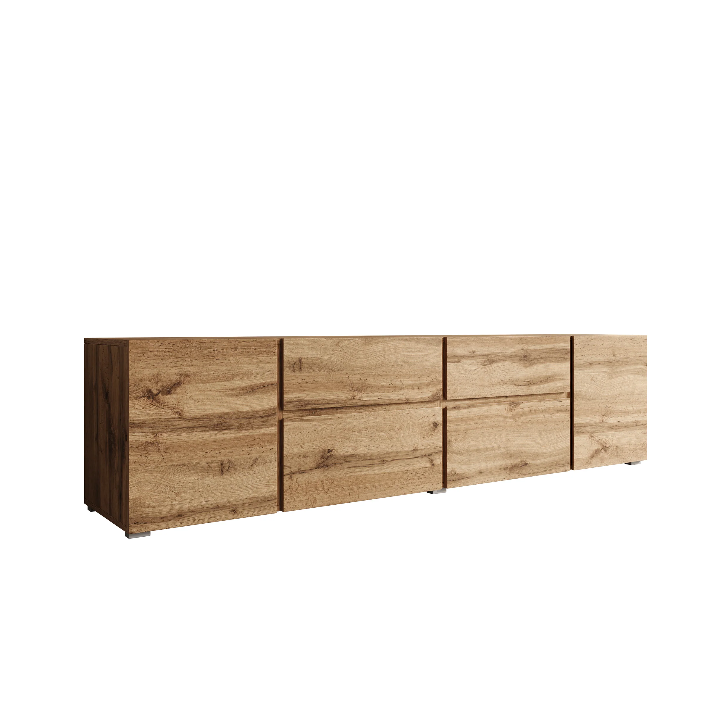 Aroji - TV-Meubel - Eikenpatroon - 195x40x48 cm - Image 8