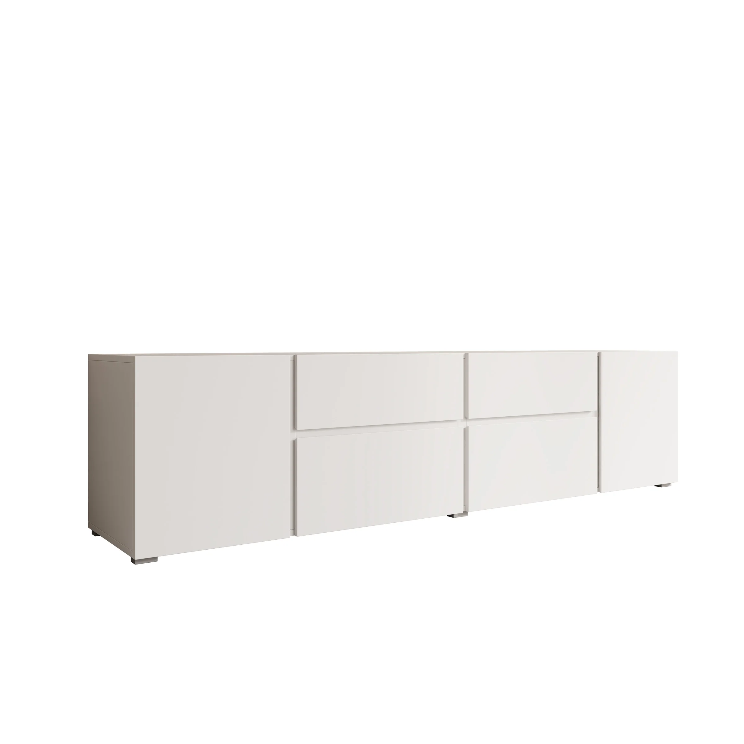 Aroji - TV-Meubel - Wit - 195x40x48 cm - Image 8