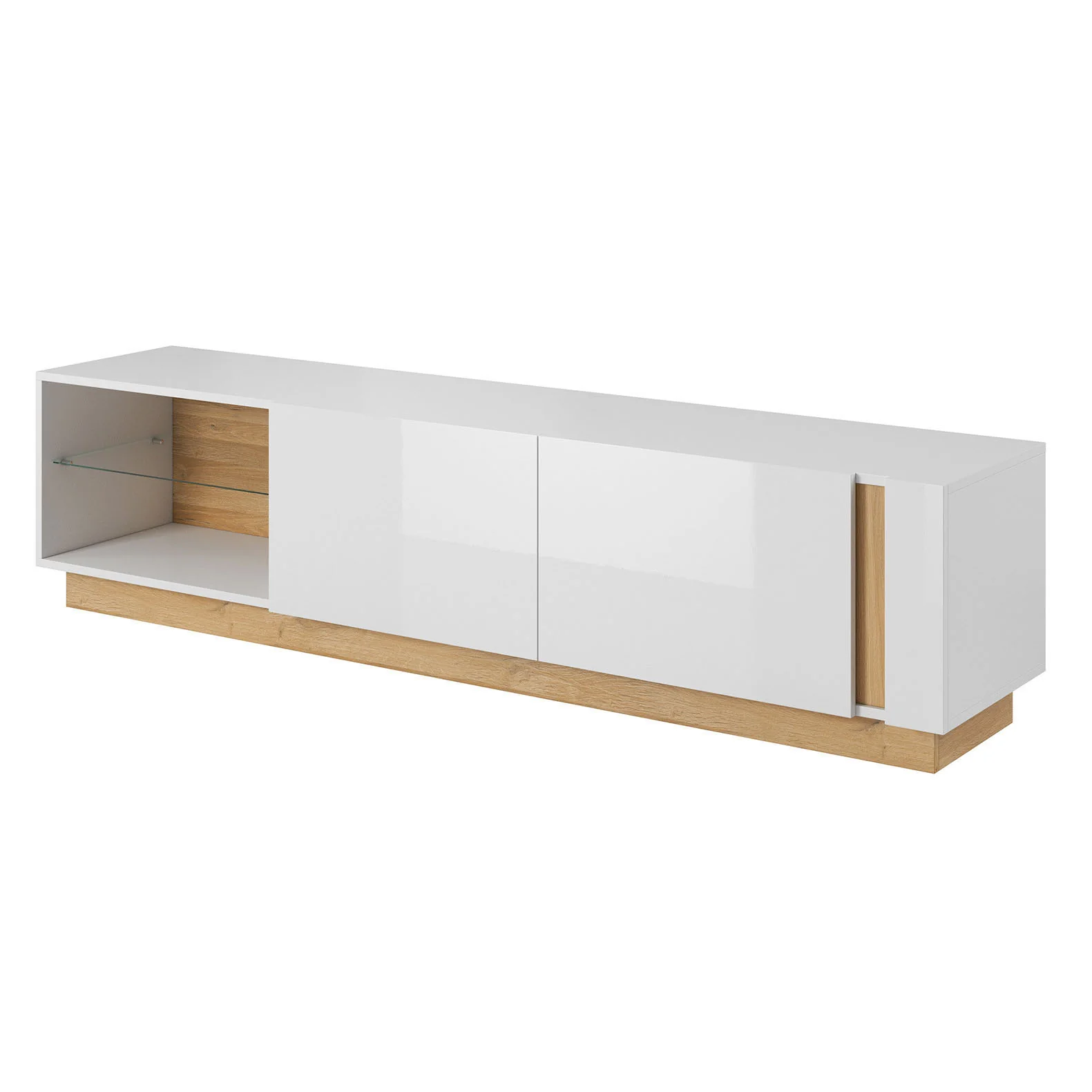 Ashley - TV-Meubel - Wit/eiken - 187 cm - Image 5