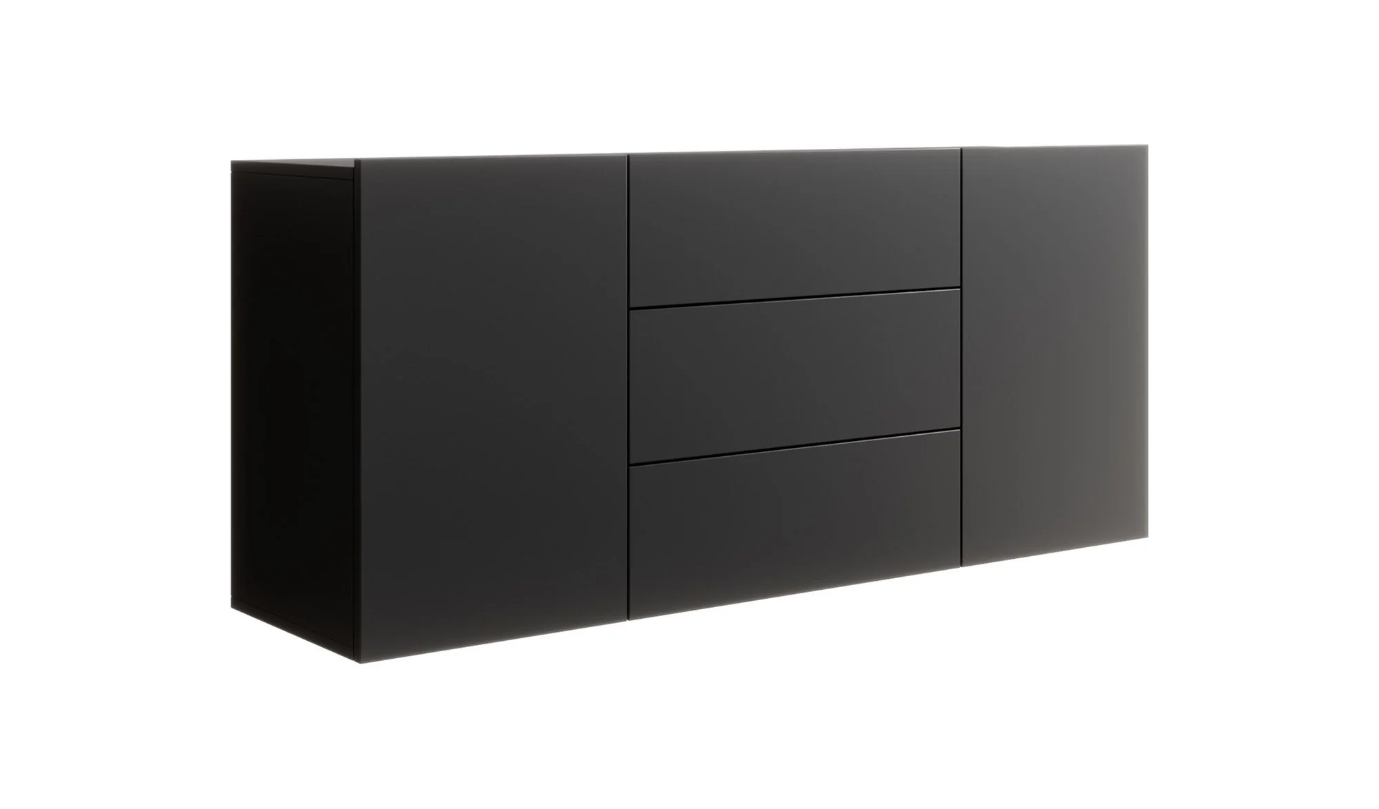 Asilento - Dressoir - Zwart - 140x35x60 cm - Image 10