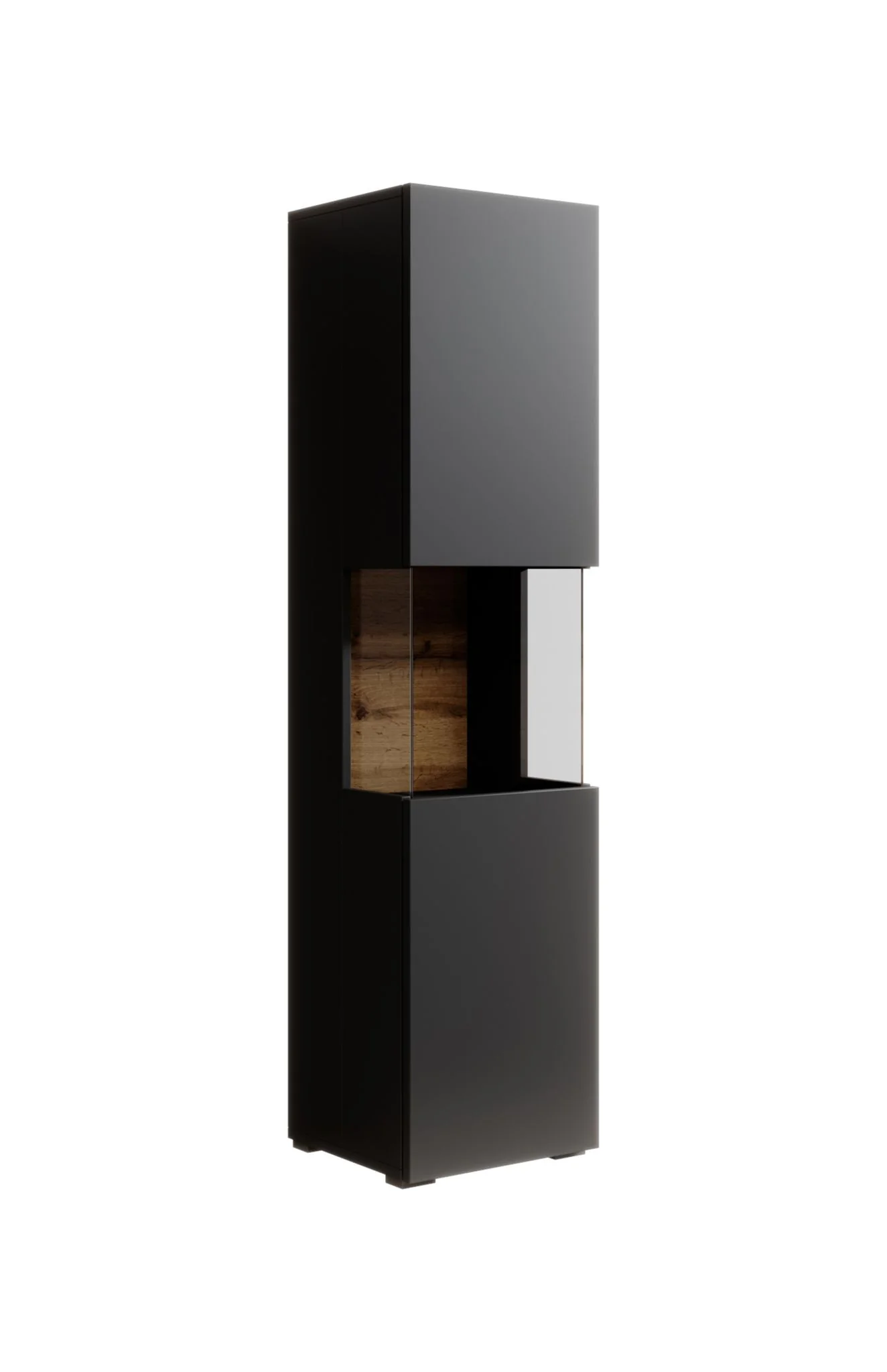 Asilento - Vitrinekast - Zwart - 36x30x138 cm - Image 10