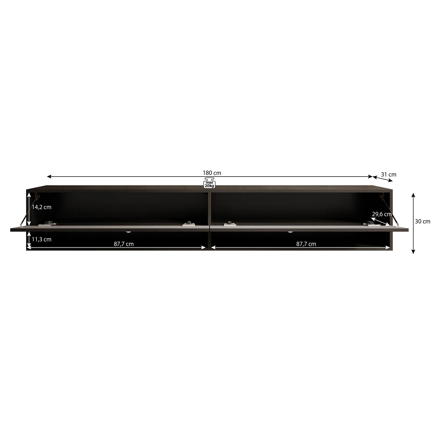 Asino - TV-Meubel - Wave eiken - 180 cm - Image 3