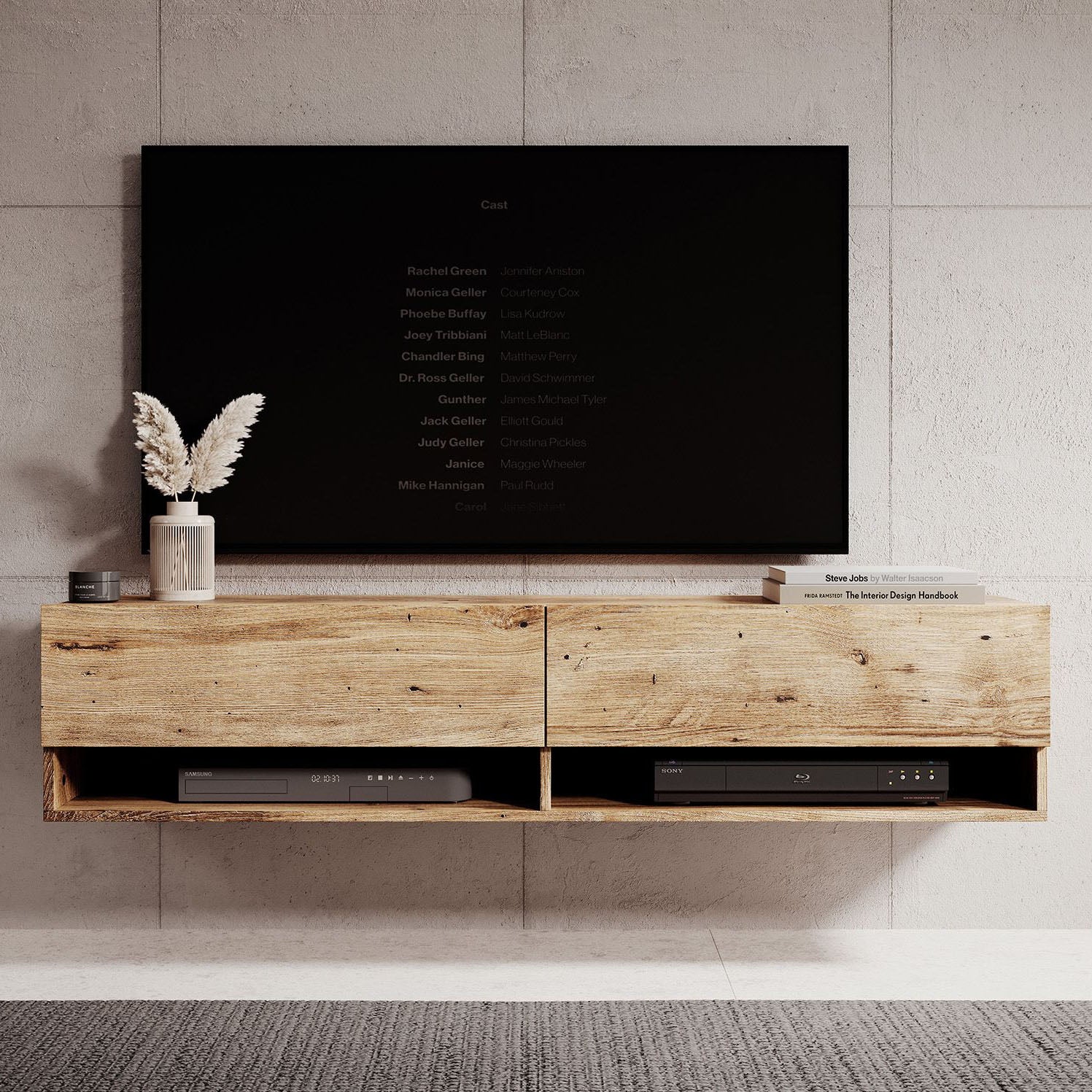 Asino - TV-Meubel  - Kastanje  - 140 cm - Image 3