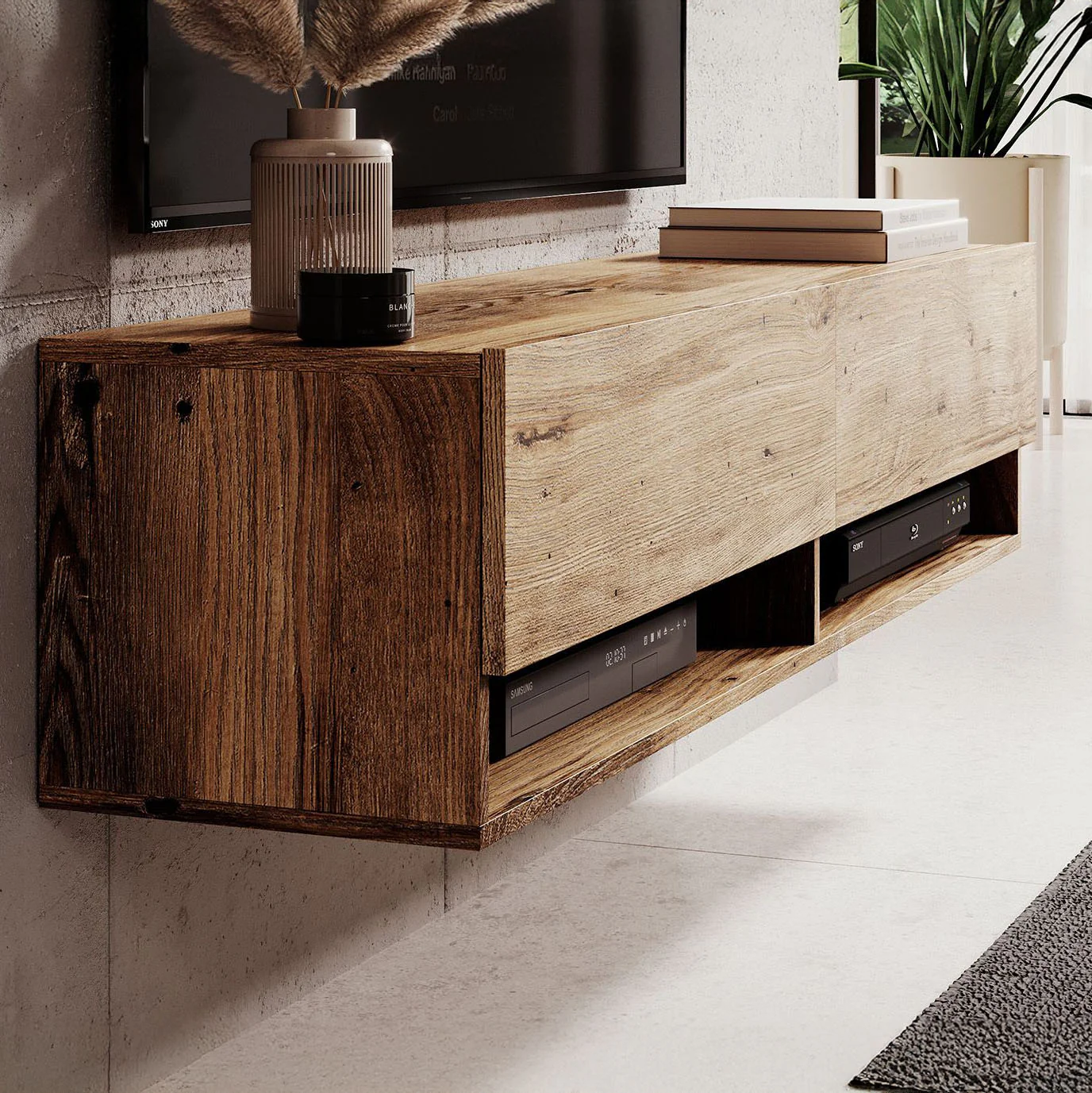 Asino - TV-Meubel  - Kastanje  - 140 cm - Image 4