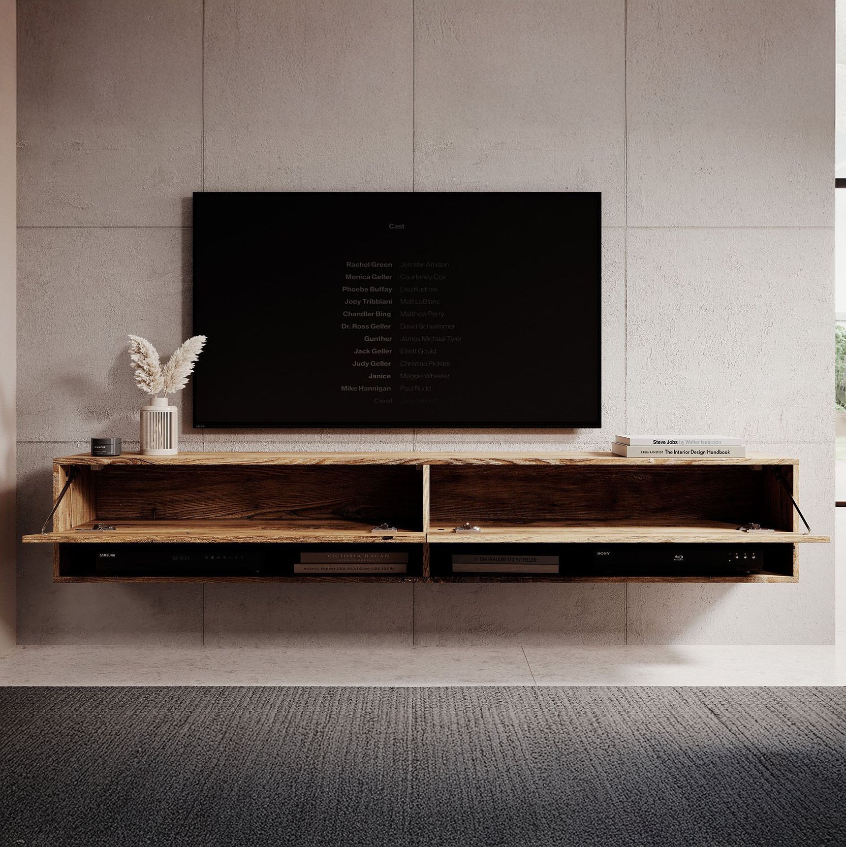 Asino - TV-Meubel  - Kastanje  - 180 cm - Image 2