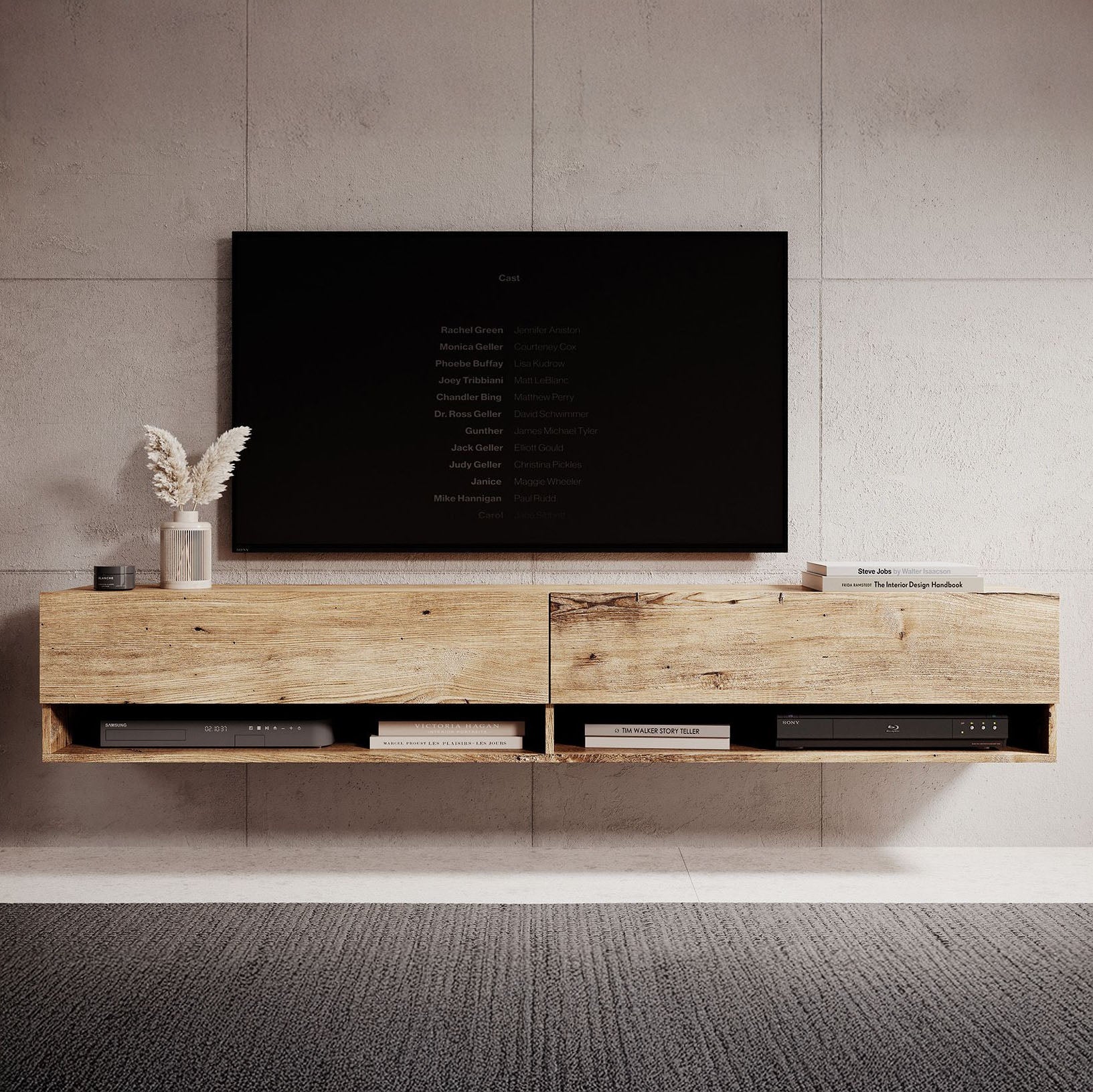 Asino - TV-Meubel  - Kastanje  - 180 cm - Image 3