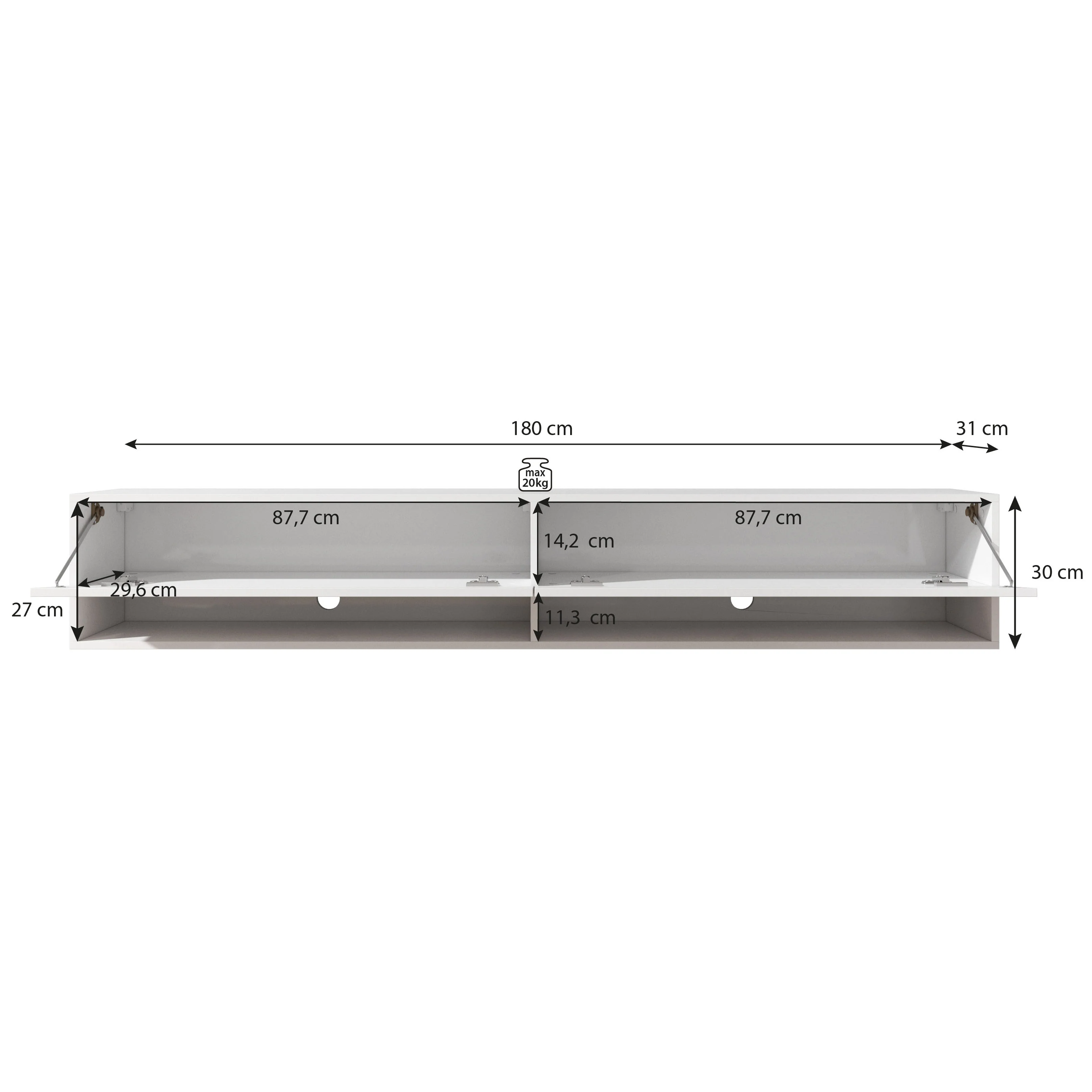 Asino - TV-Meubel  - Kastanje  - 180 cm - Image 5
