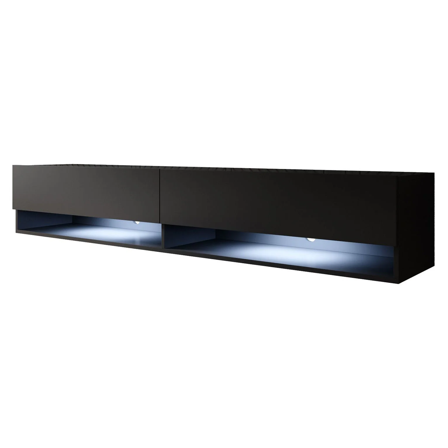 Asino - TV-Meubel met verlichting - Mat zwart - 180 cm - Image 7