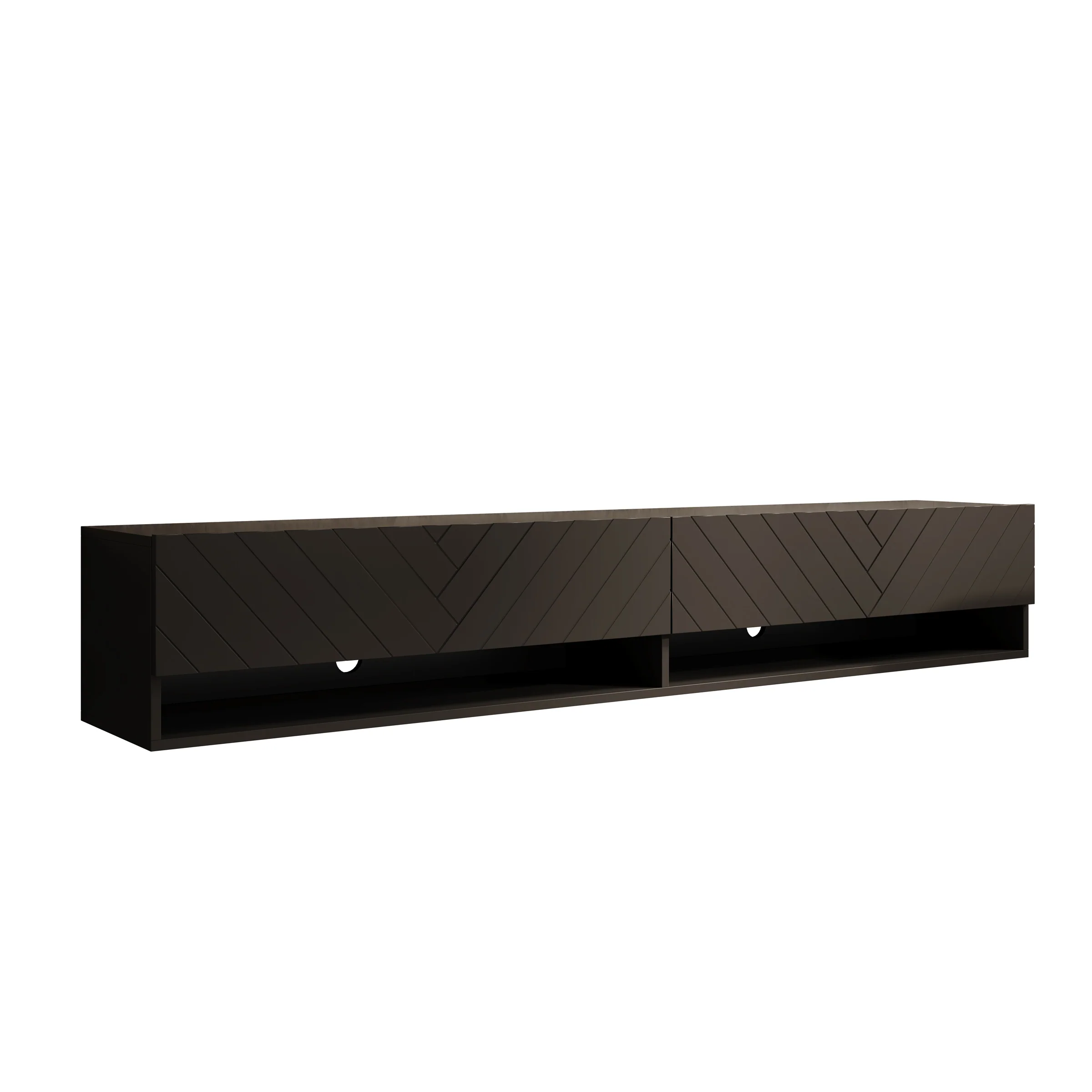 Asino - TV-Meubel - Zwart visgraat - 180x31x30 cm - Image 7