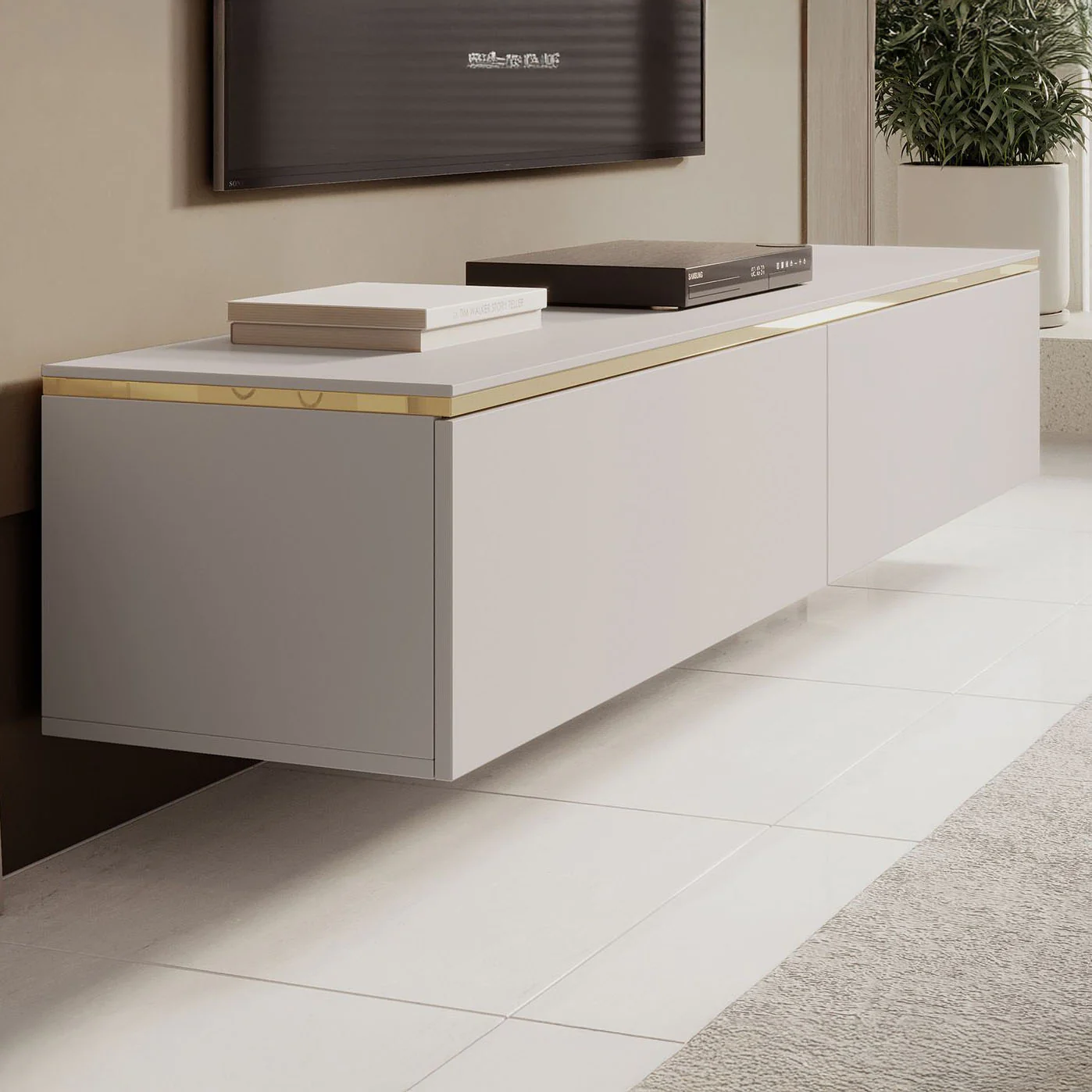 Assunta - TV-Meubel - Beige - 180 cm - Image 4