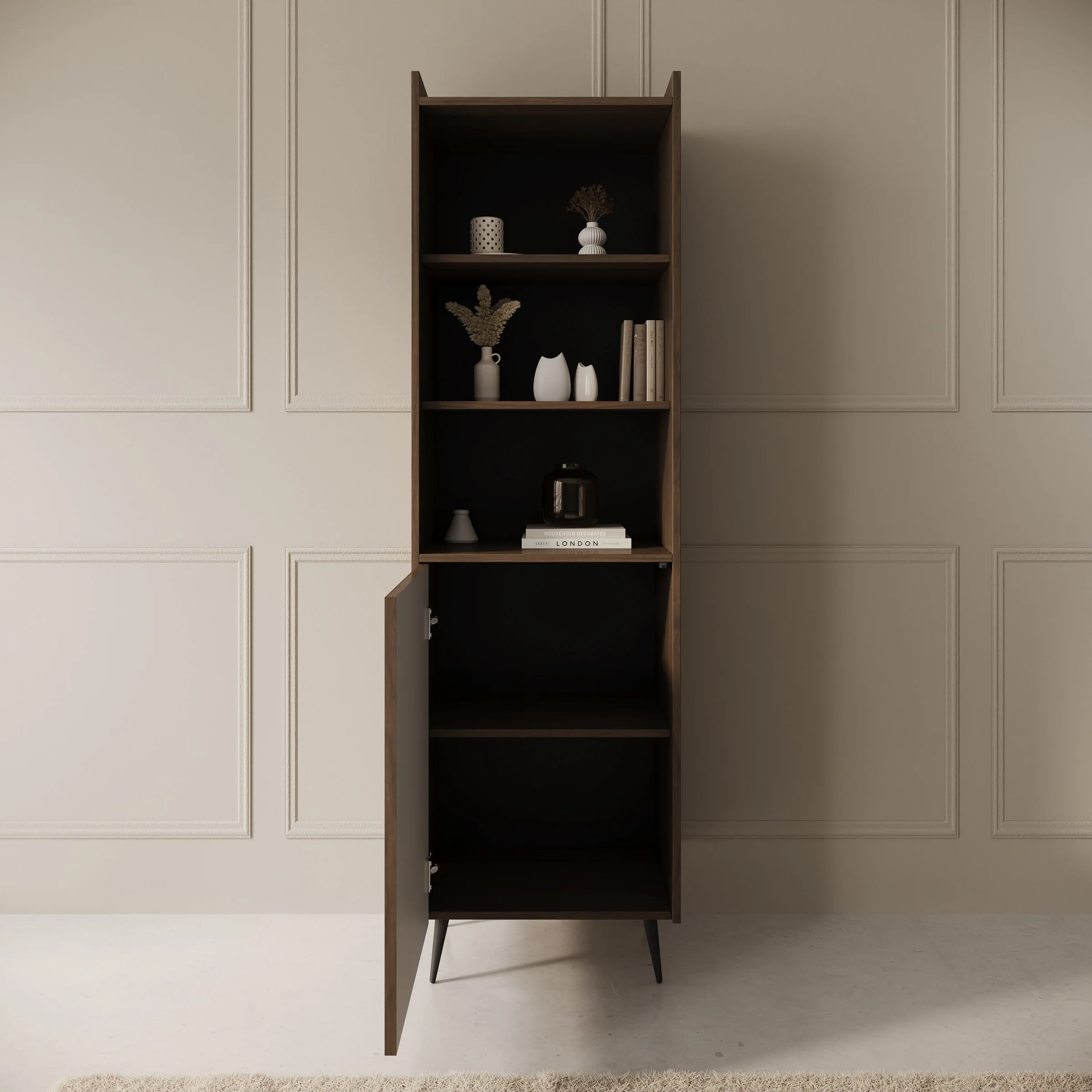 Asty - Boekenkast - Donker eiken - 52x41x180 cm - Image 2