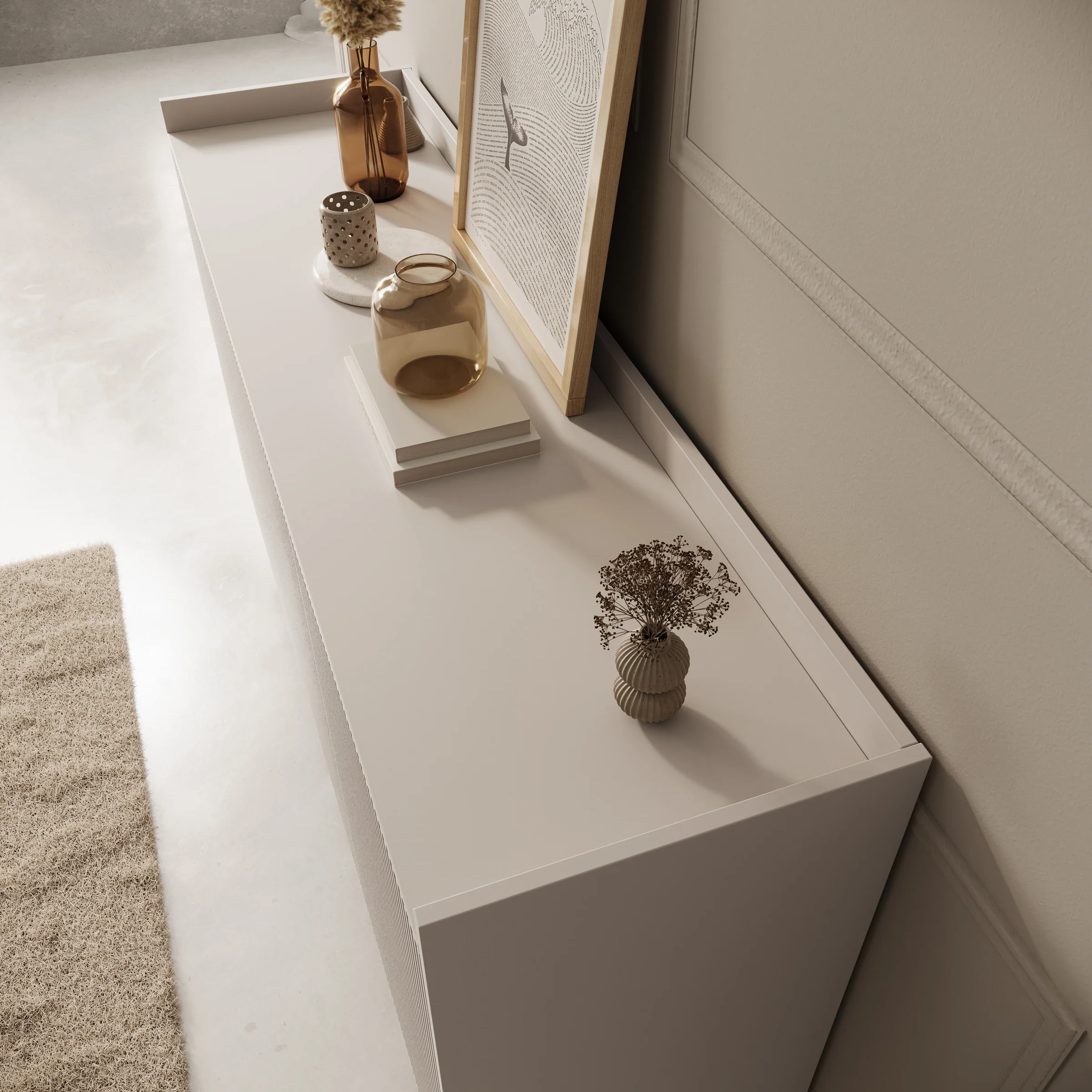 Asty - Dressoir - Beige - 150x41x92 cm - Image 5