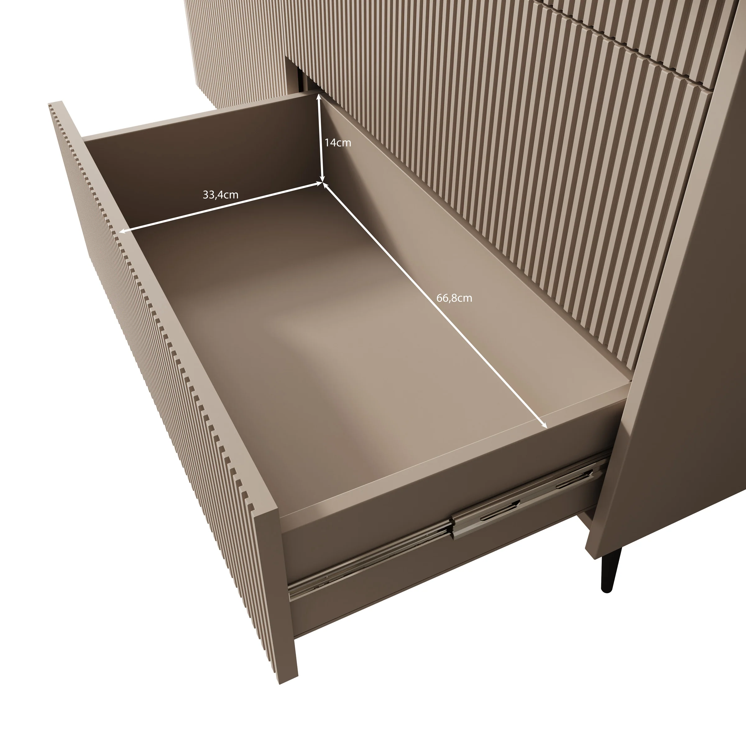 Asty - Dressoir - Donker eiken - 126x41x92 cm - Image 7
