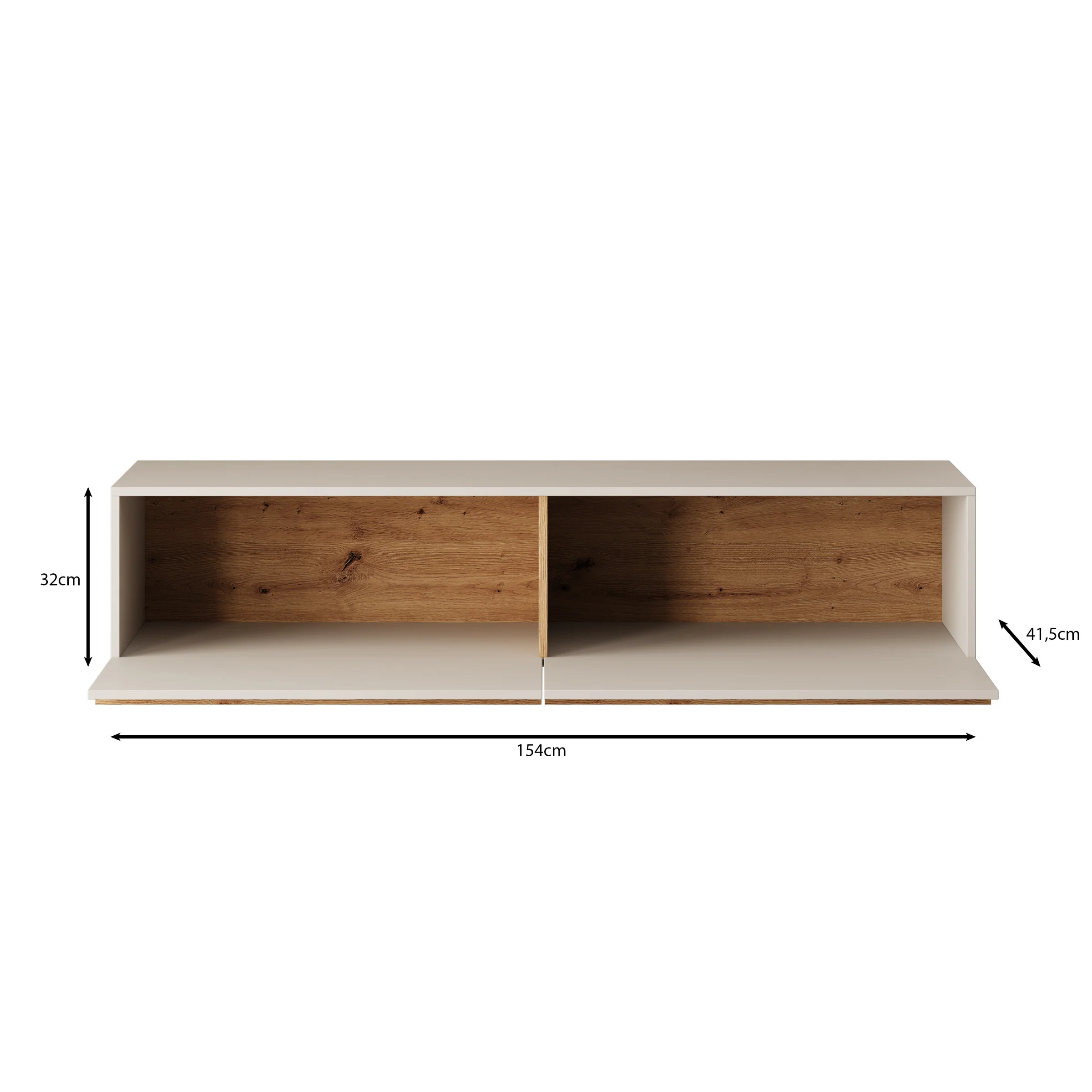 Arda - TV-Meubel - Beige - 154x42x32 cm - Image 5