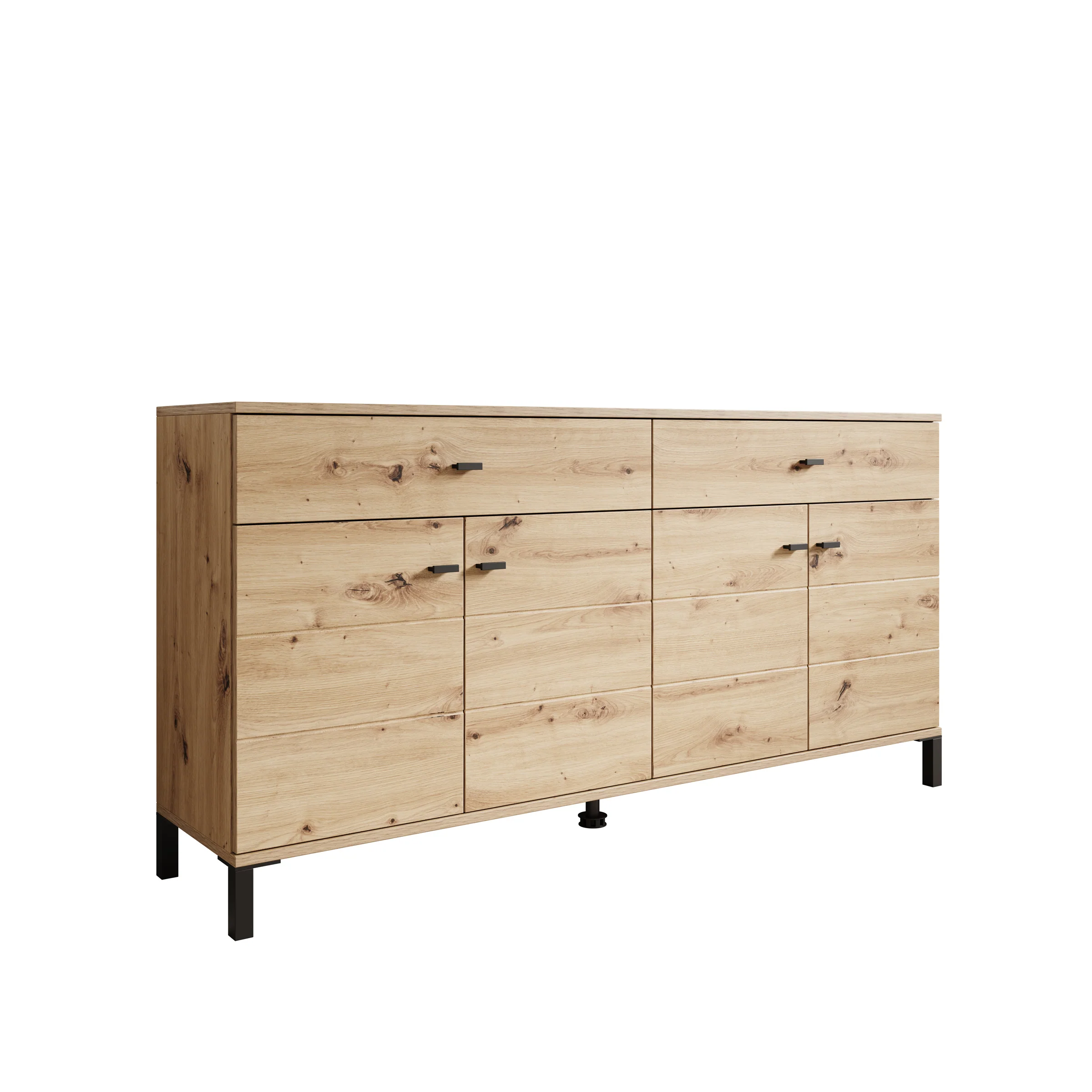 Avellio - Dressoir - Eikenpatroon - 154x35x78 cm - Image 7