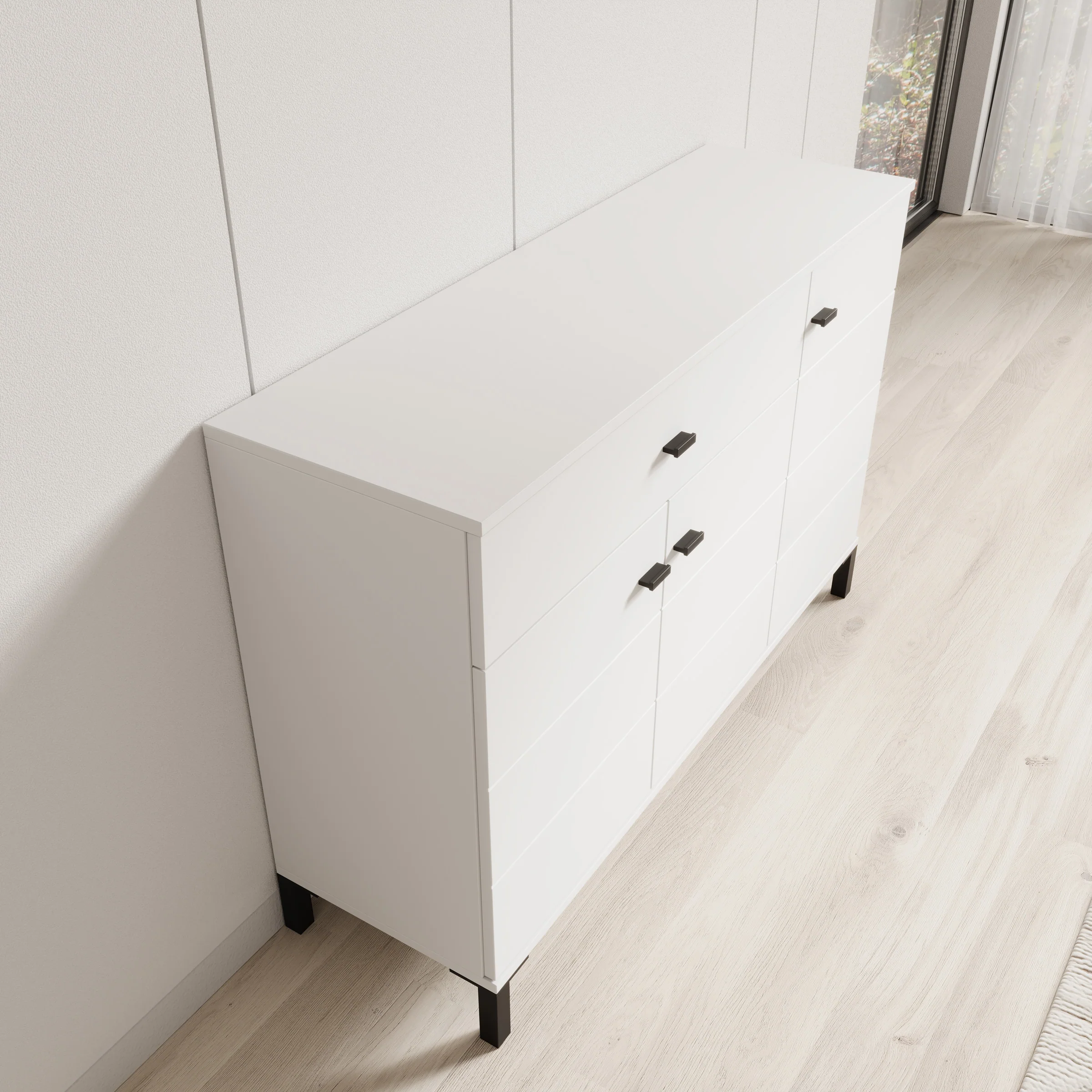 Avellio - Dressoir - Wit - 116x35x78 cm - Image 5